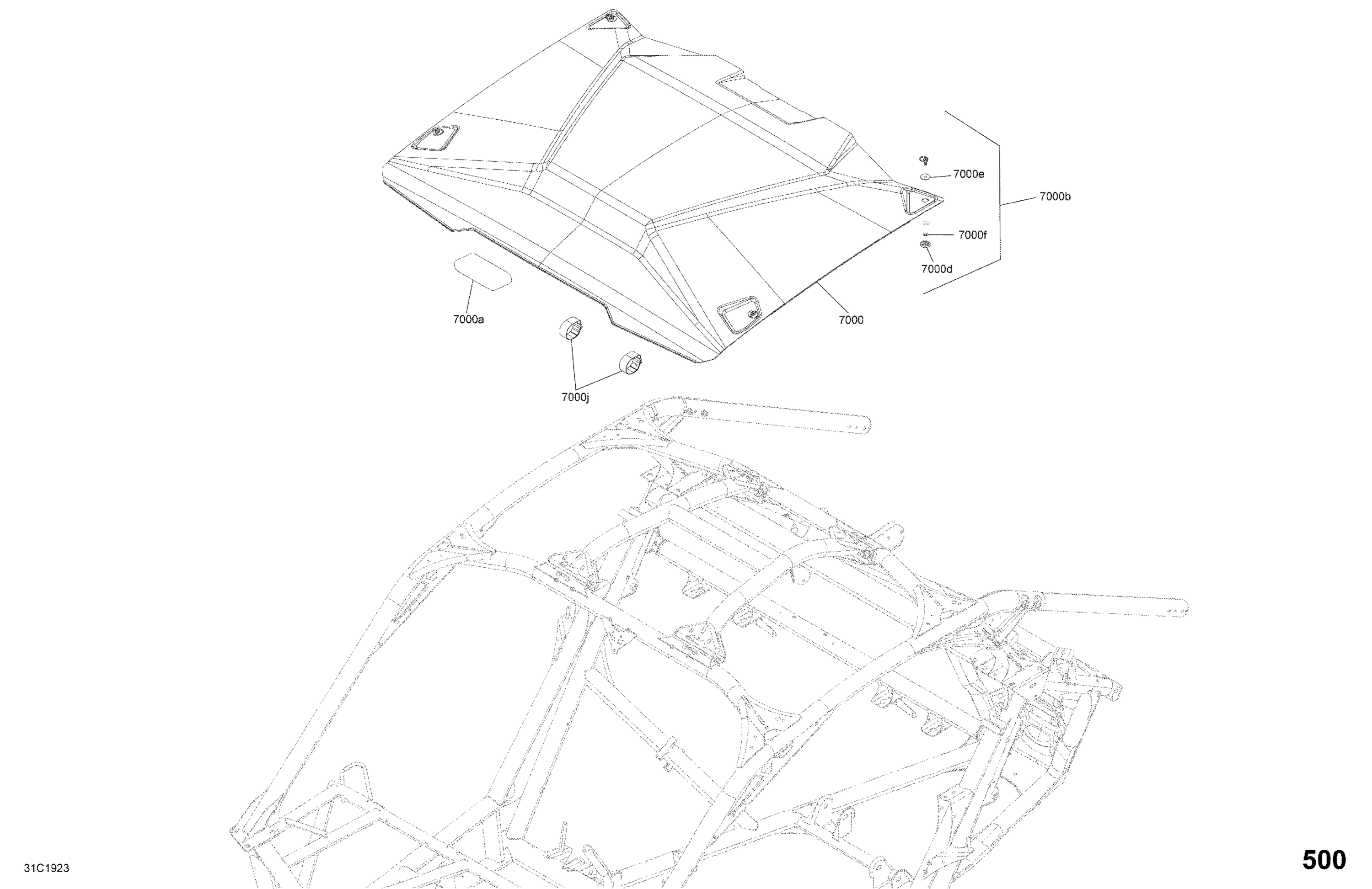 Body - Roof Section - Except Carbon Black