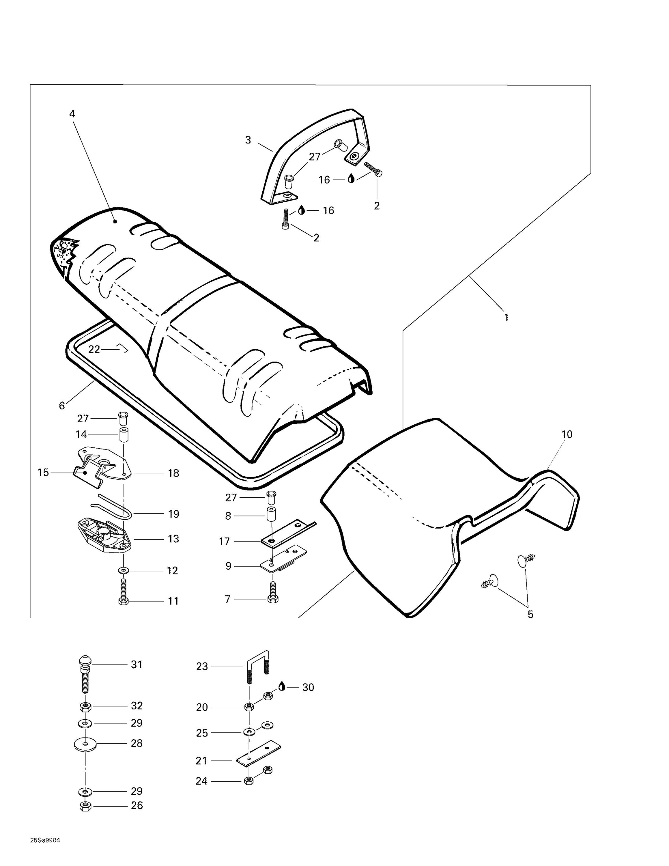 Seat And Engine Cover