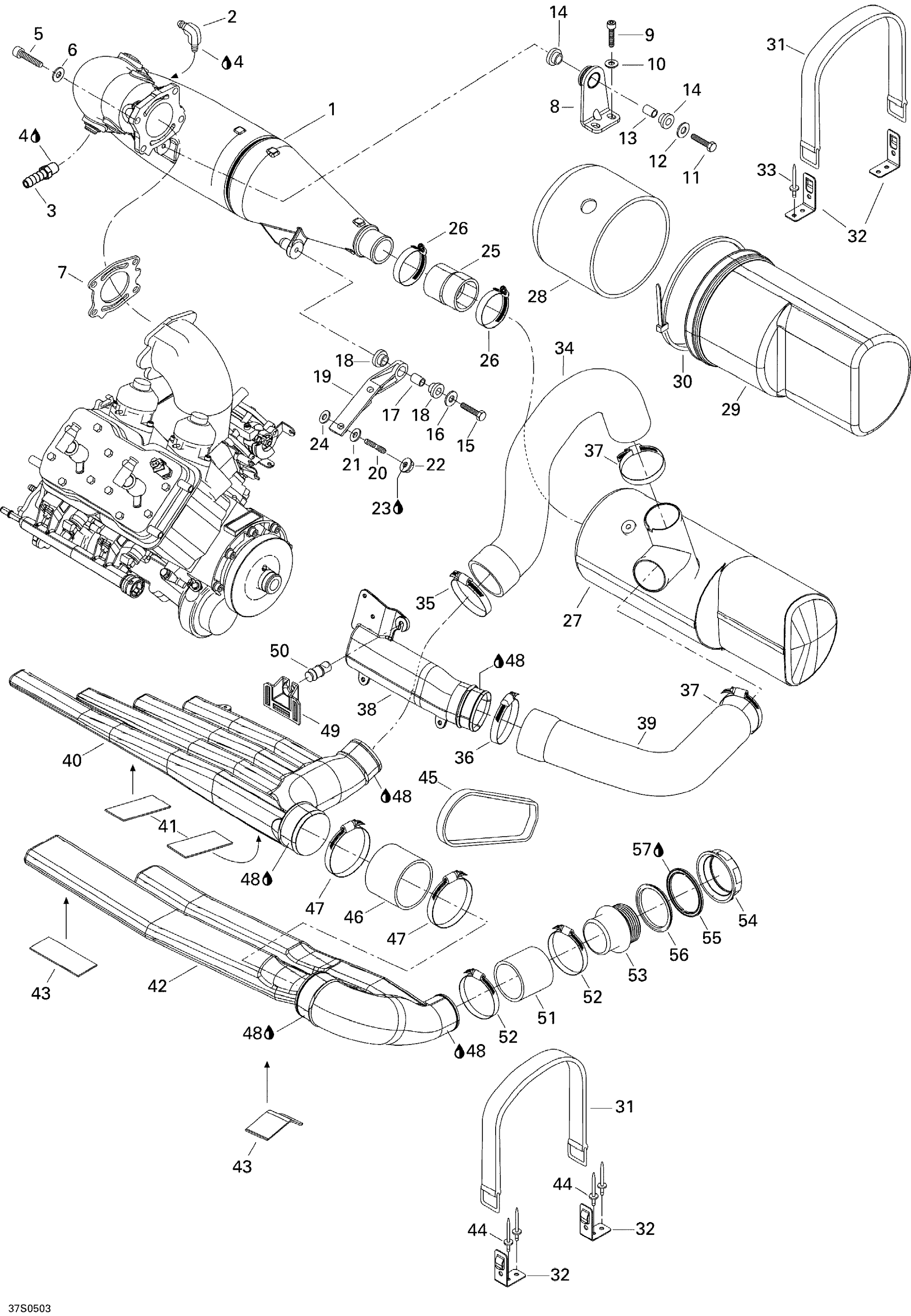 Схема узла: Exhaust System