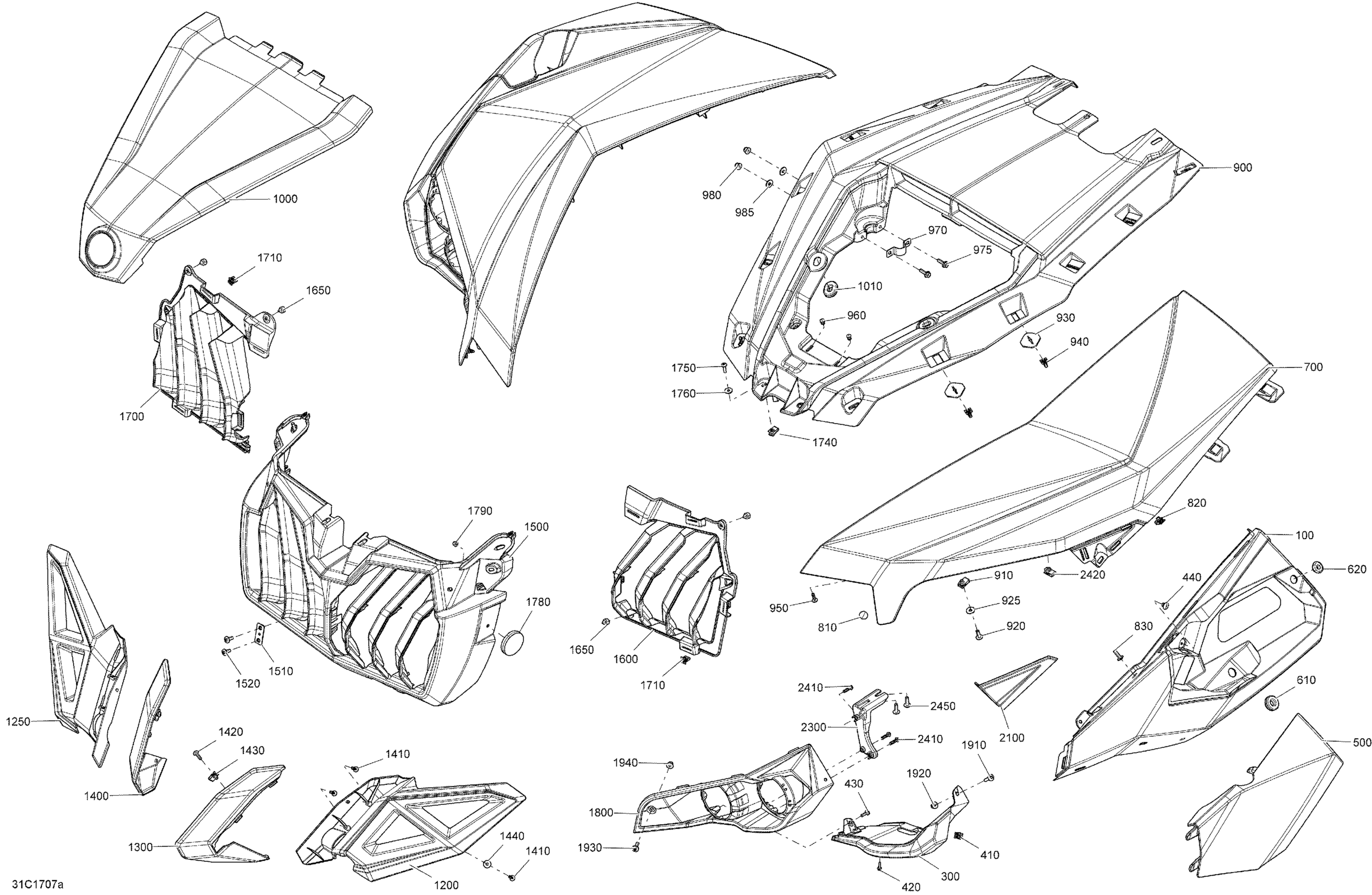 Body Front Part Maverick MAX - Package DPS