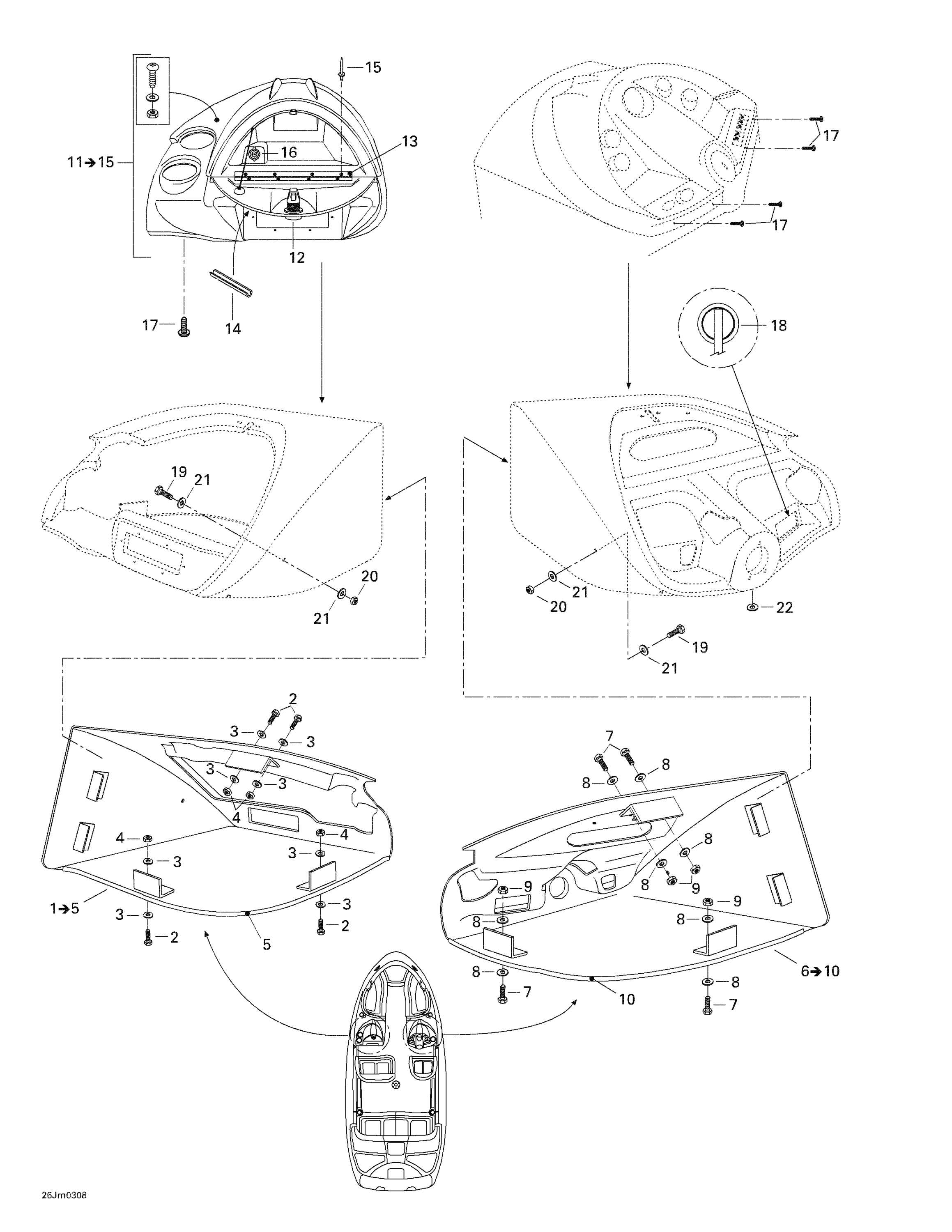 Front Console Glove Box