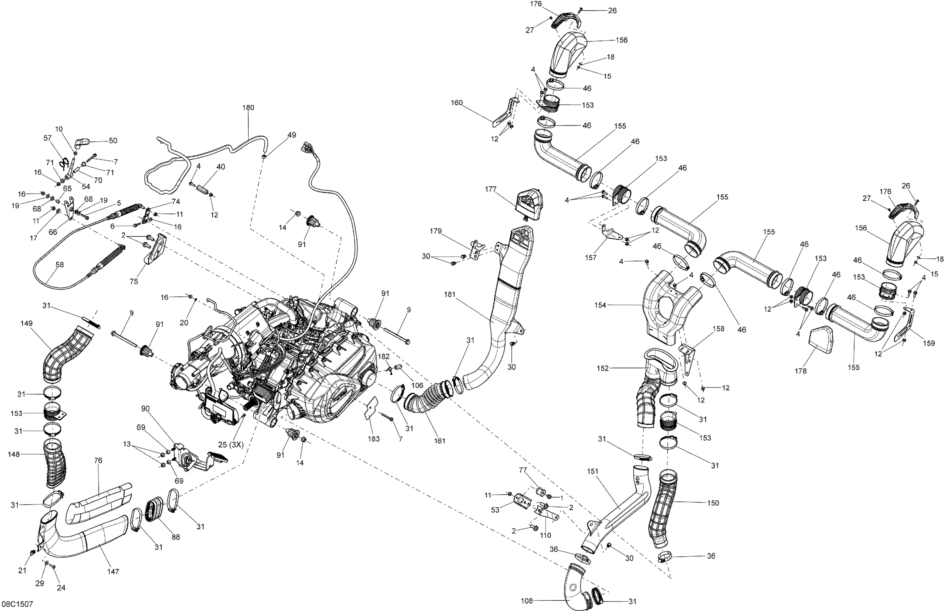 Схема узла: Engine _08C1507
