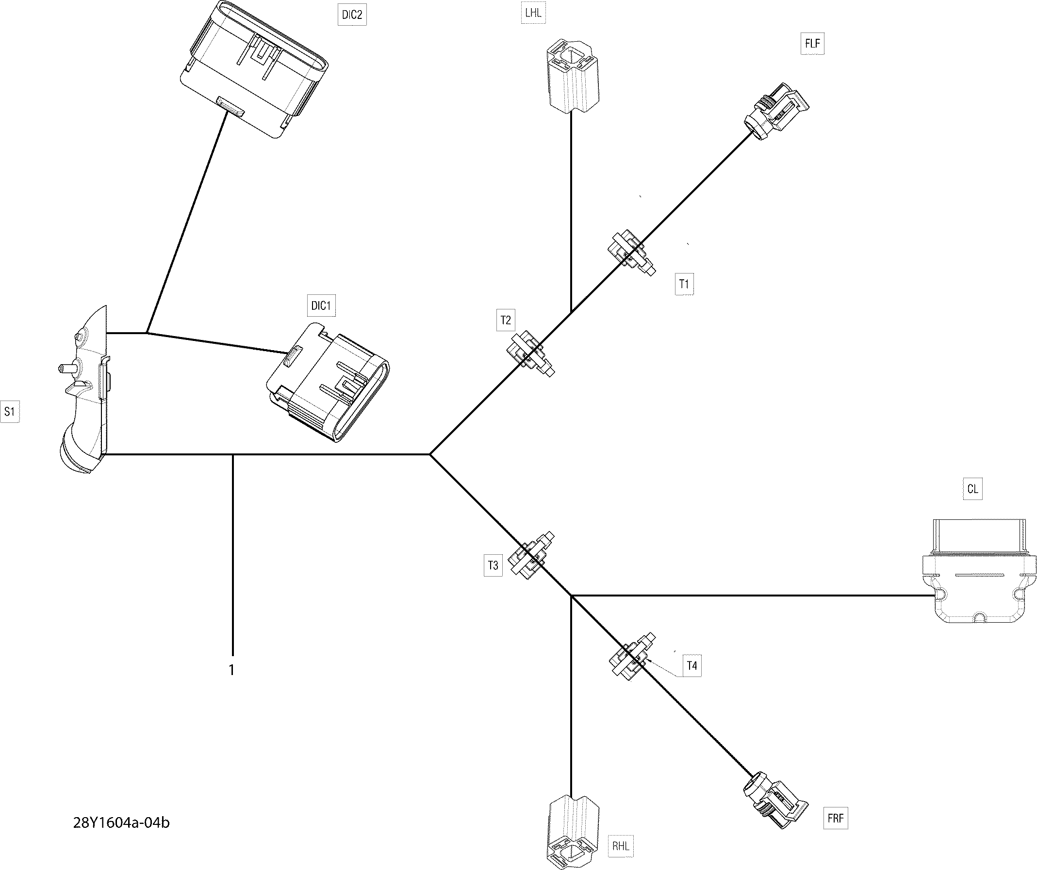 Electrical Harness - Console - Package T