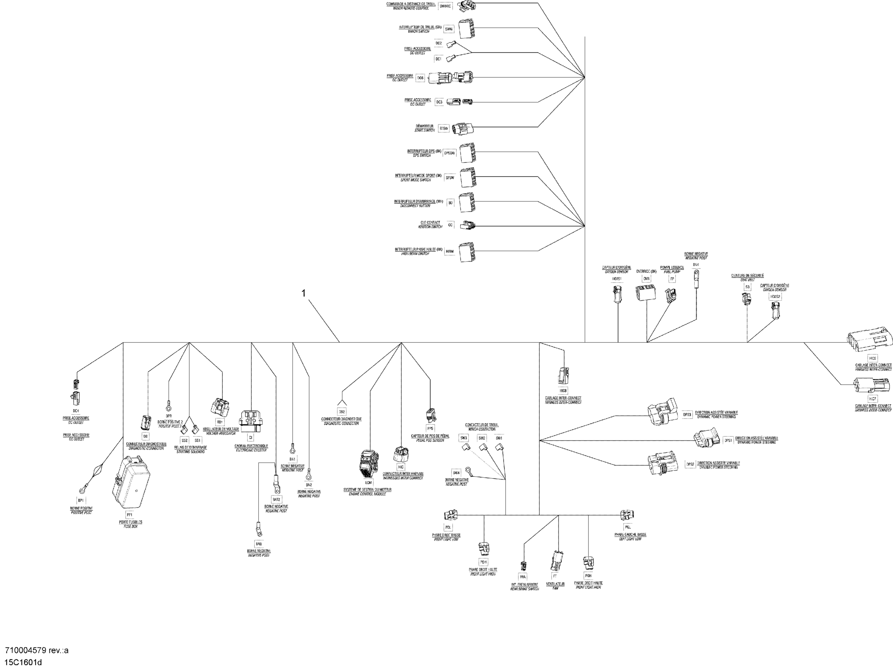Схема узла: Electrical Harness Assy - Except MAX