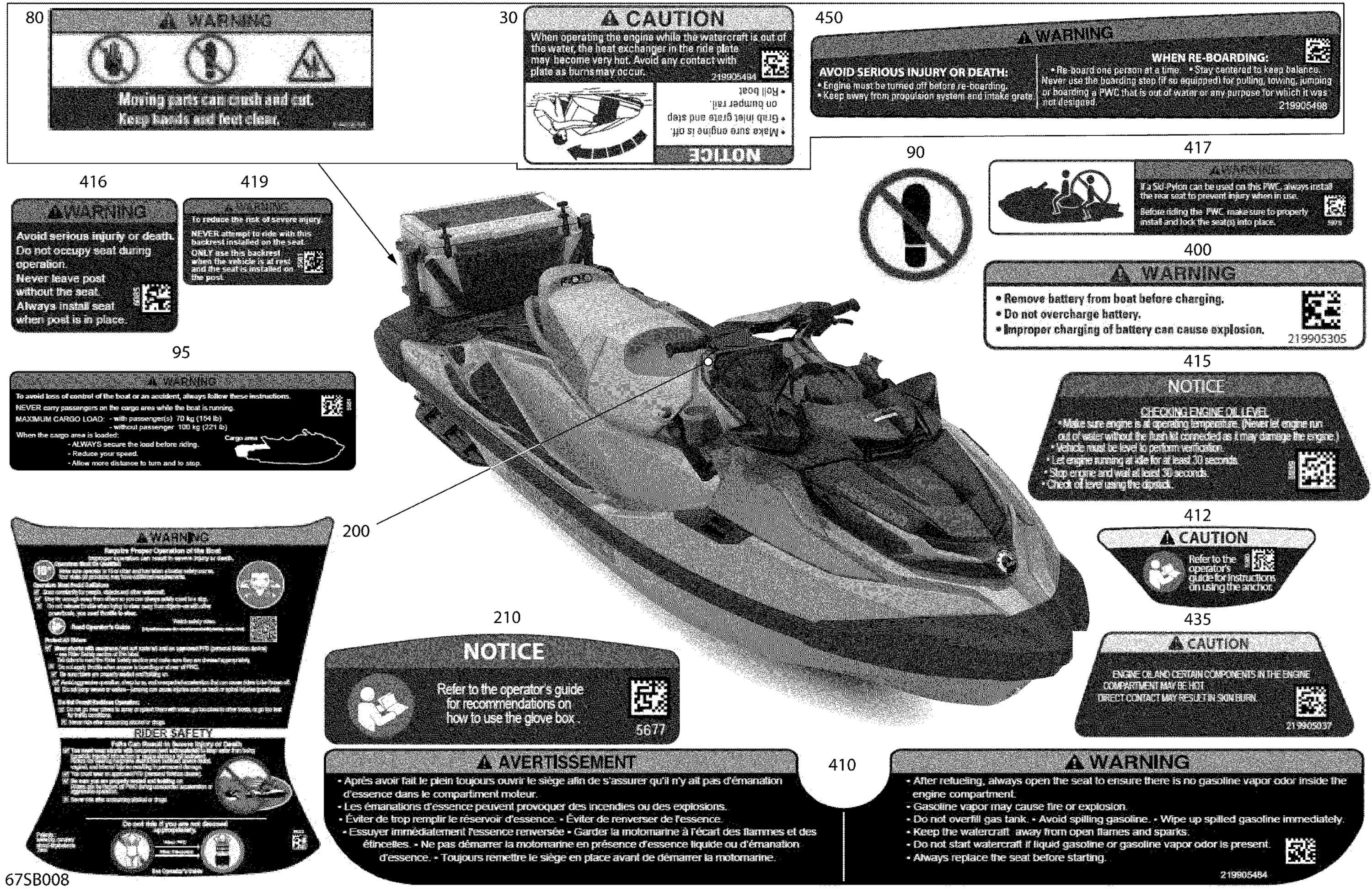 Схема узла: Body - Warning Decals