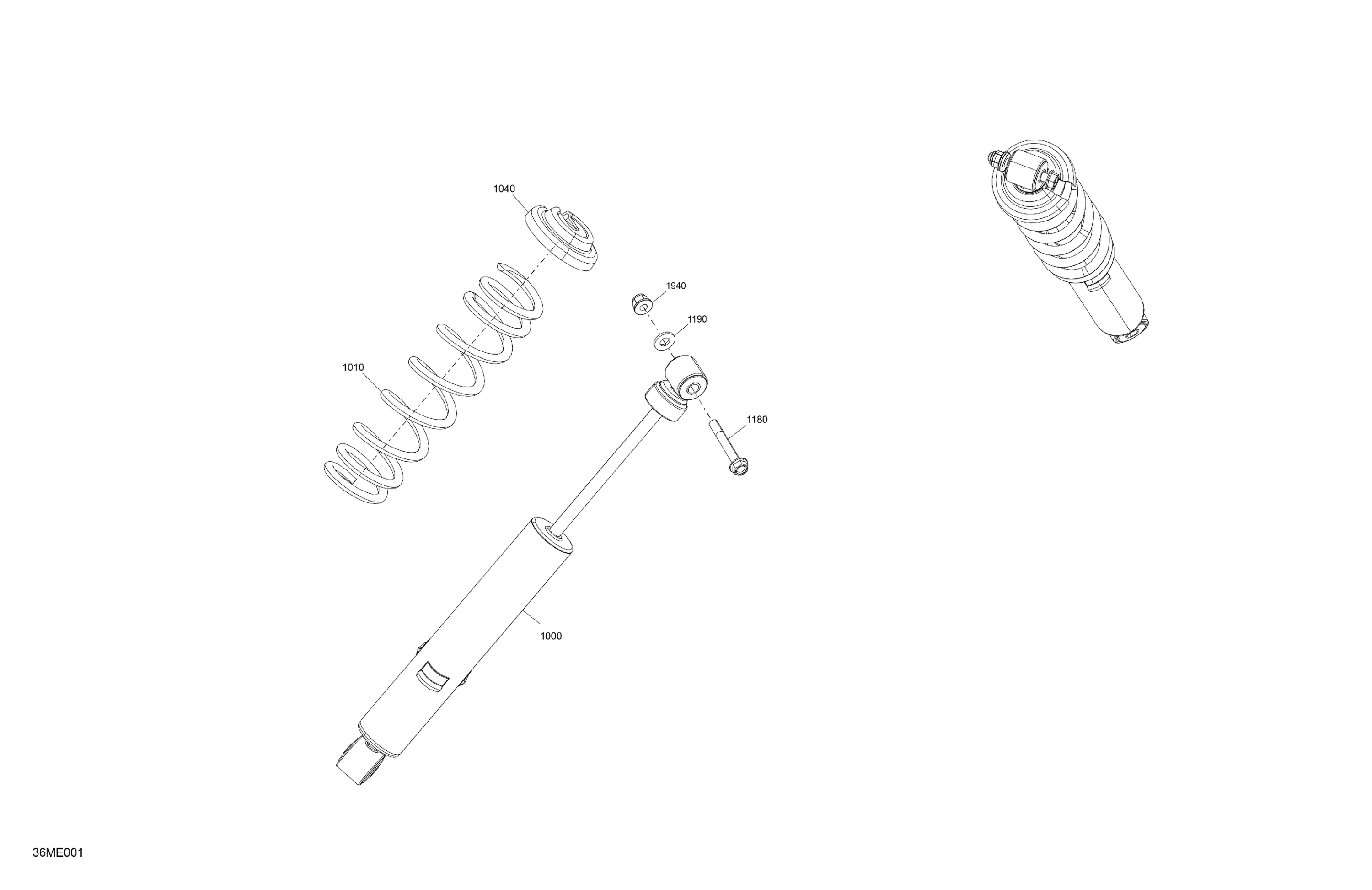Схема узла: Suspension - Front Shock