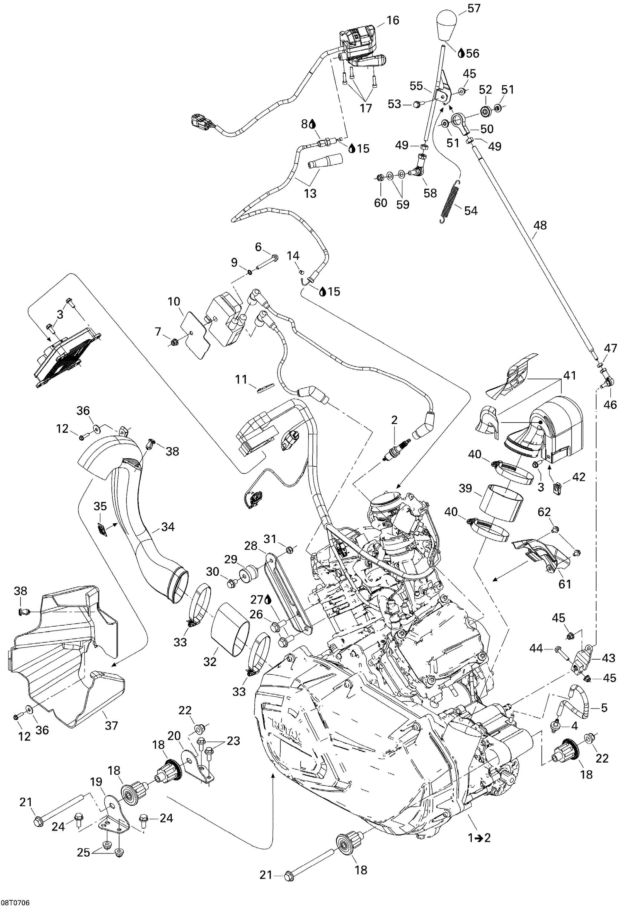 Схема узла: Engine And Engine Support
