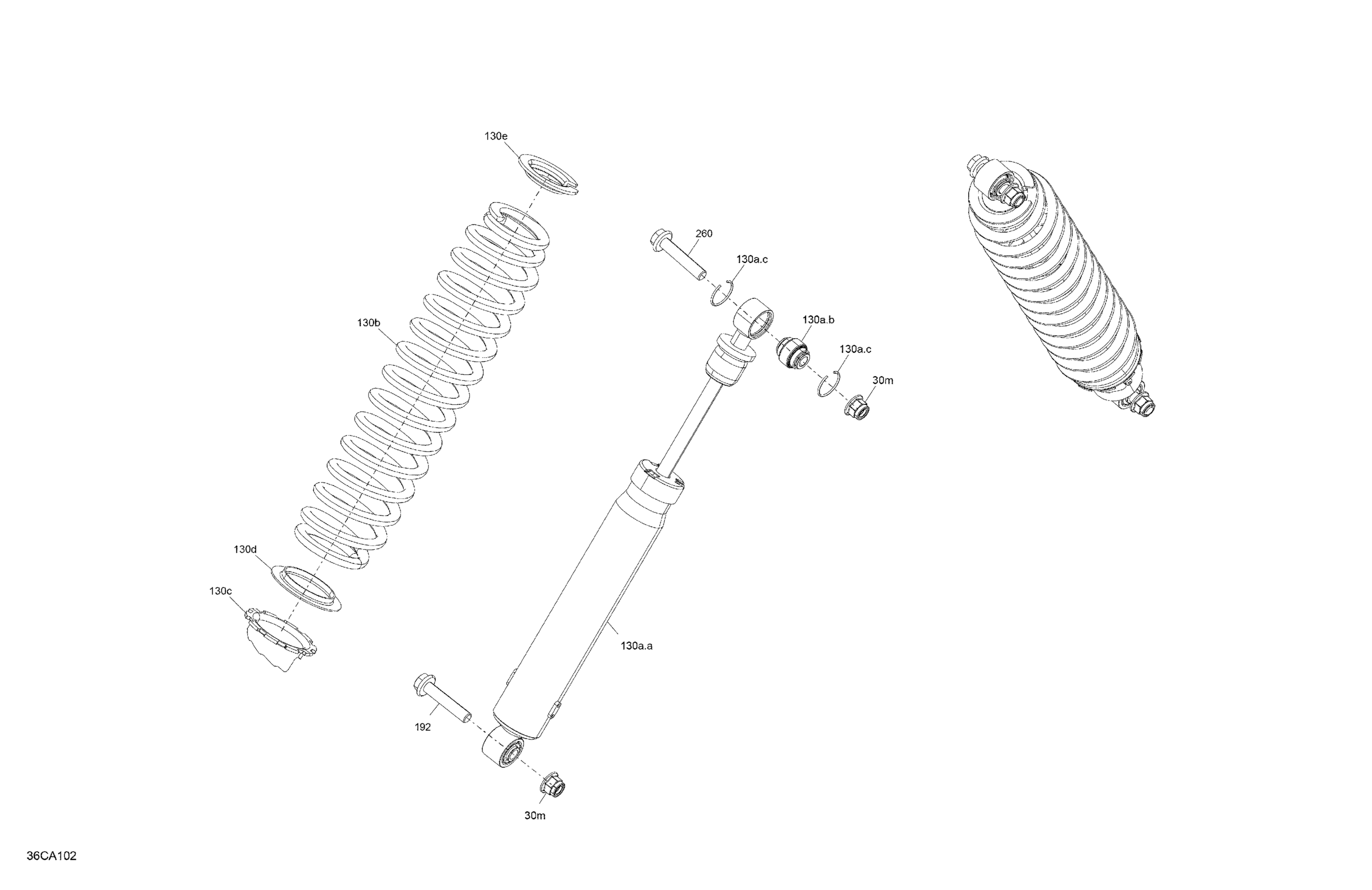 Схема узла: Suspension - Front Shocks - XT