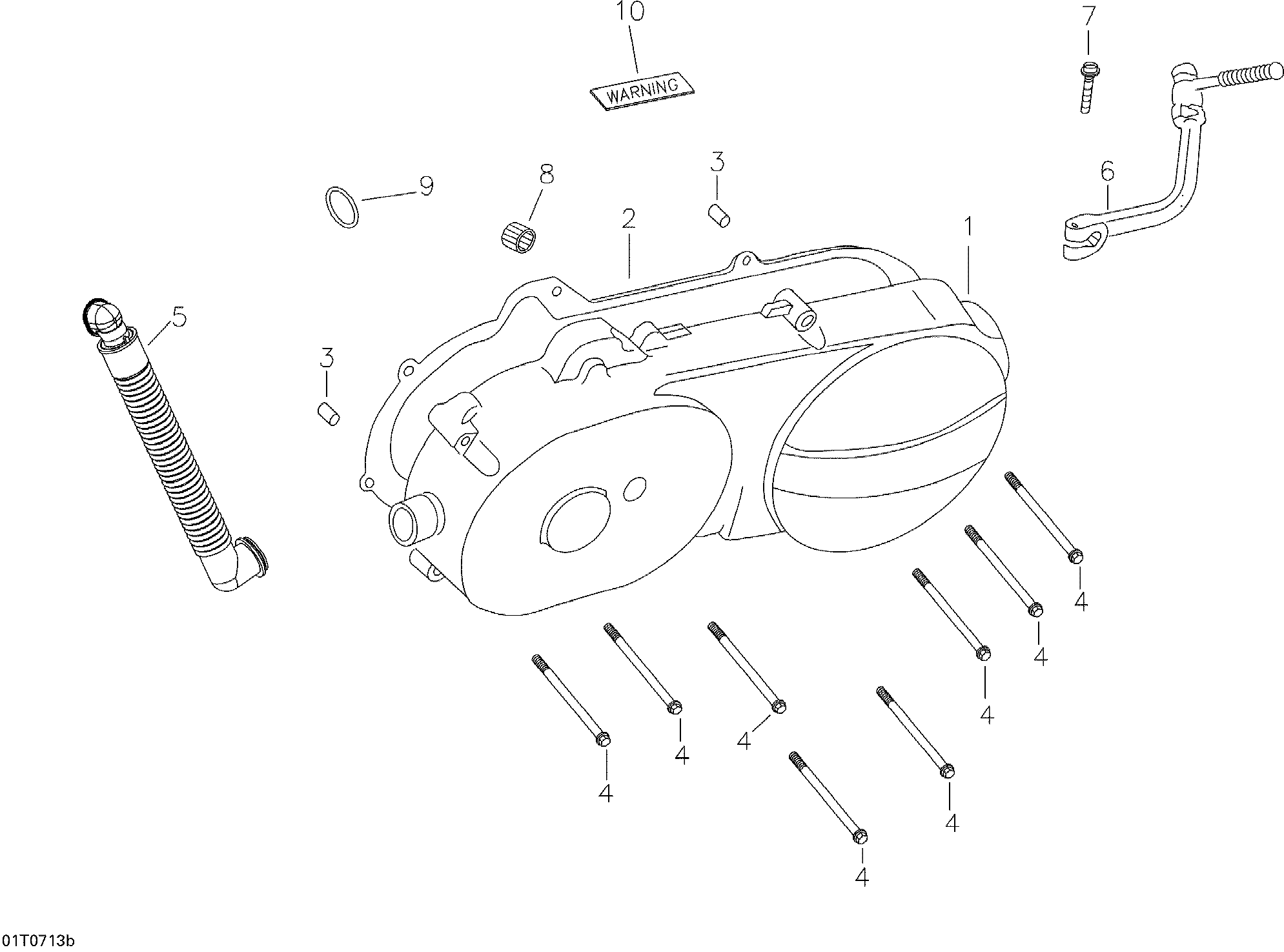 Схема узла: Crankcase Cover, Left