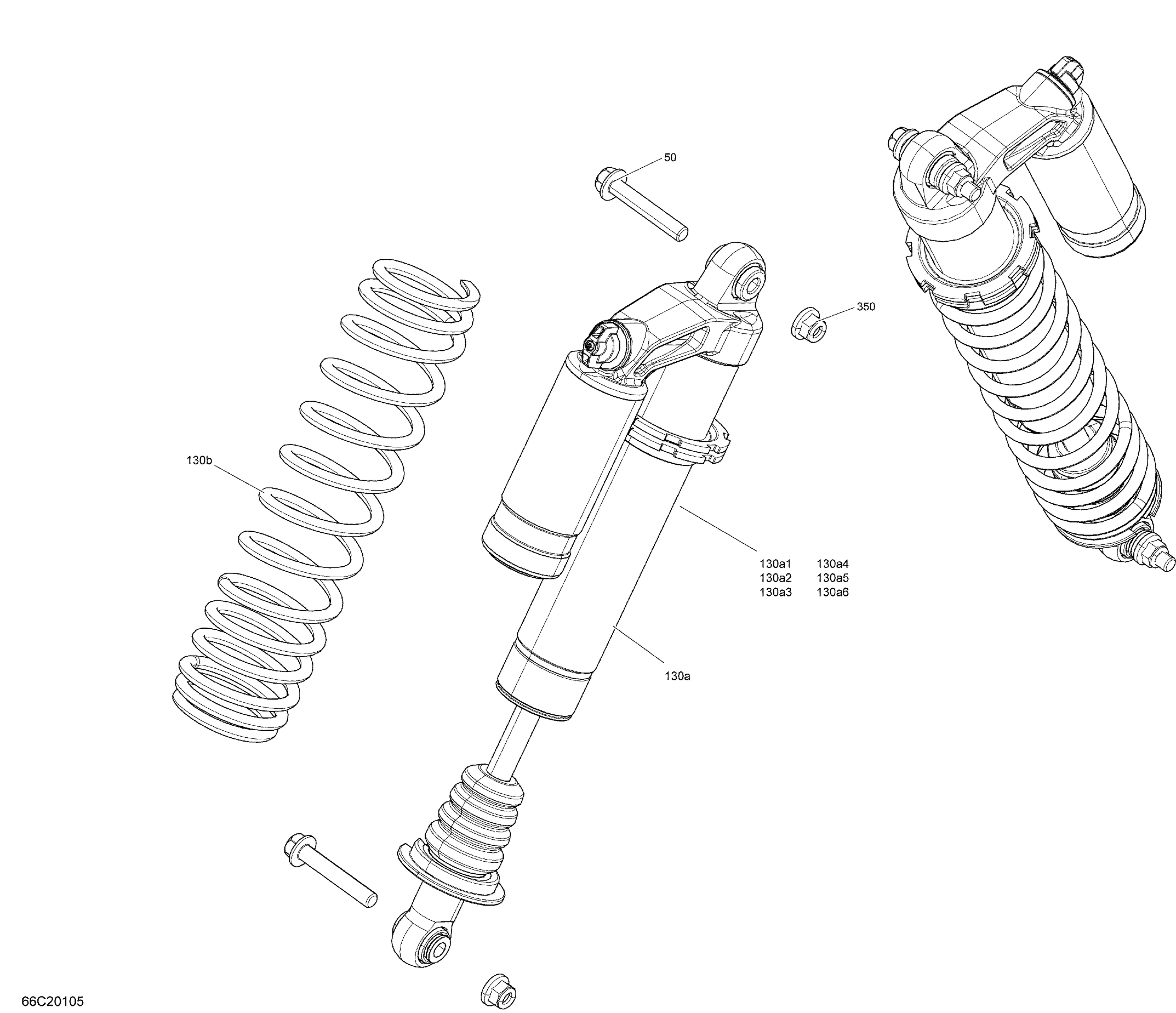 Схема узла: Front Shocks - LTD