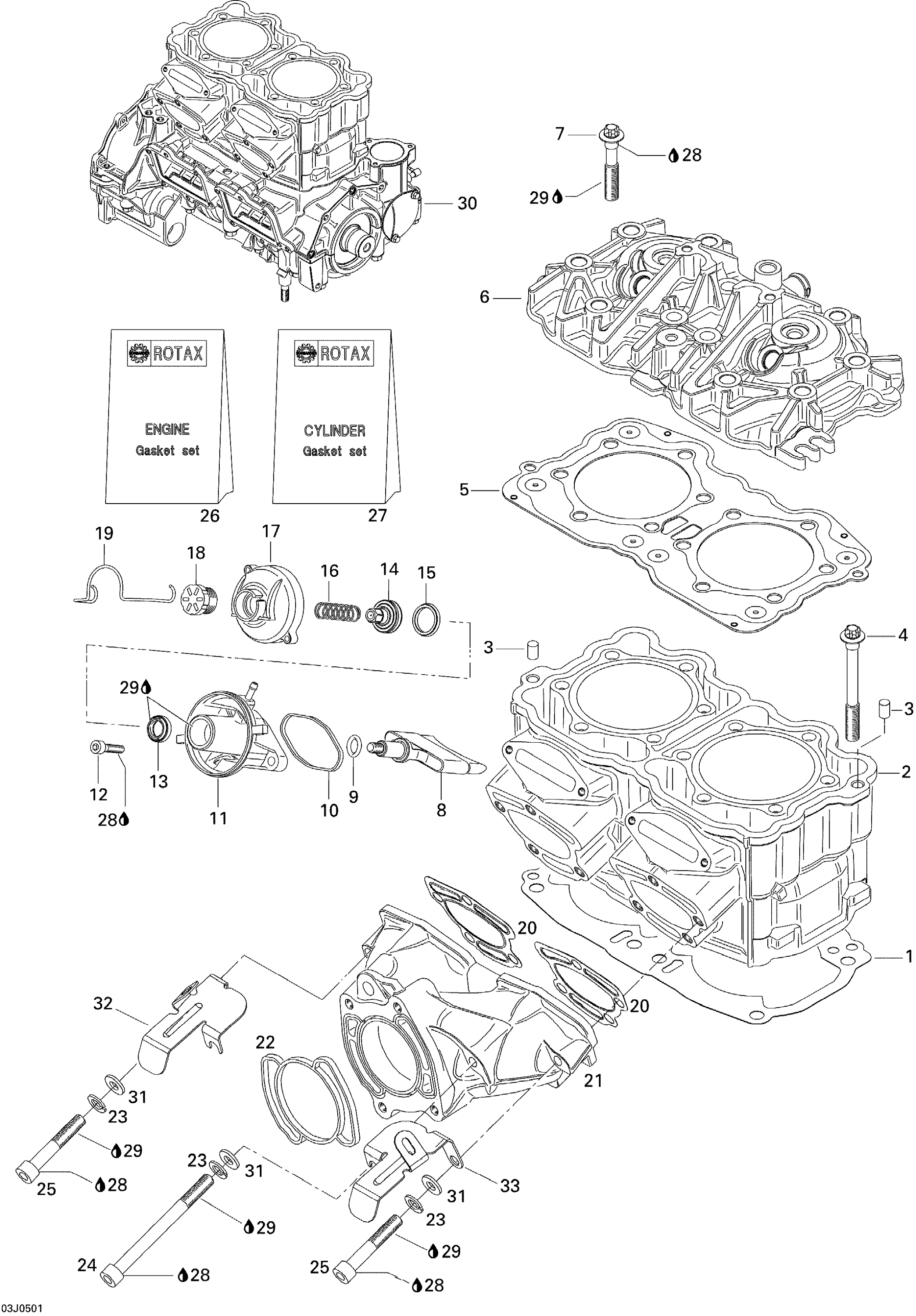 Cylinder, Exhaust Manifold