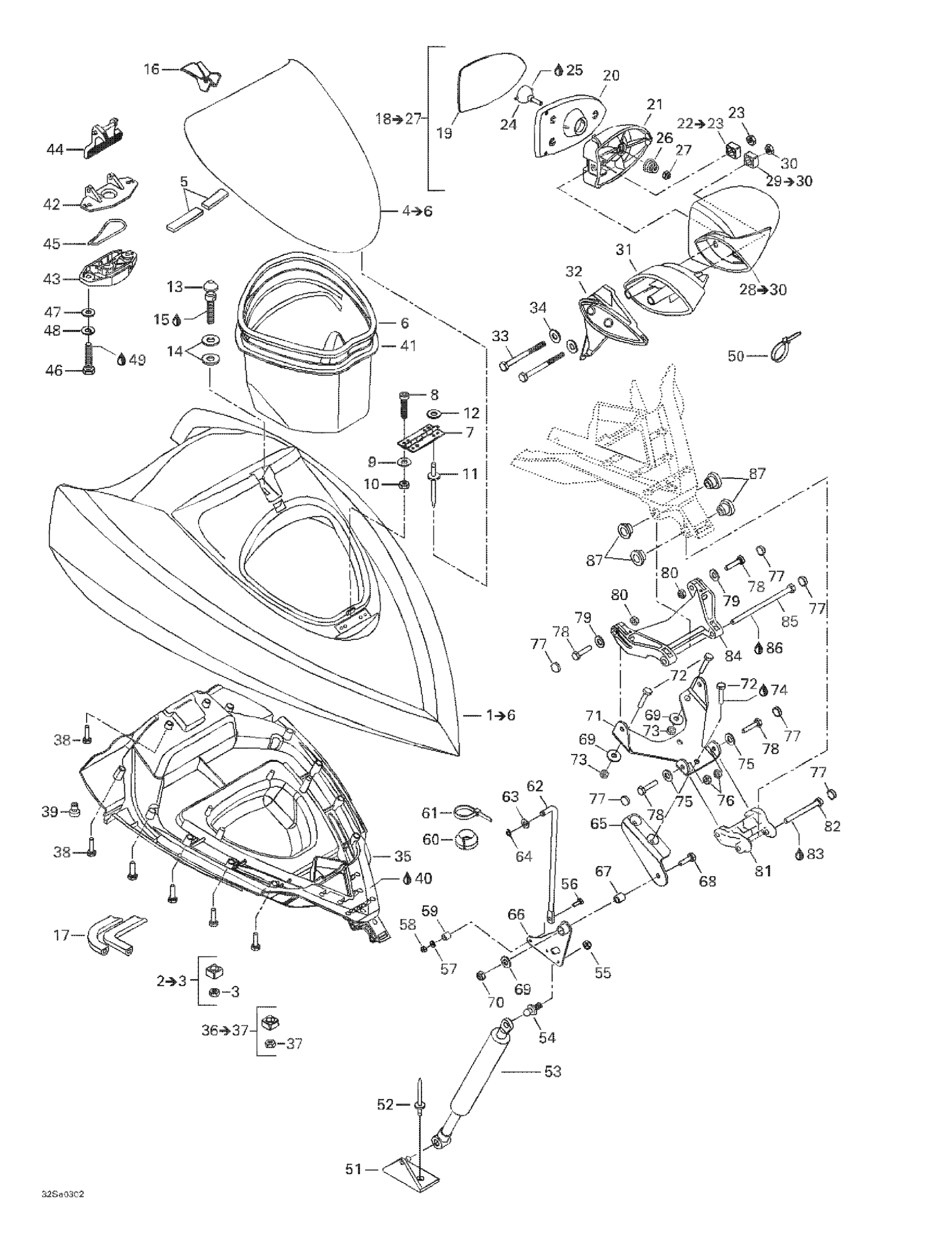 Схема узла: Front Storage Compartment