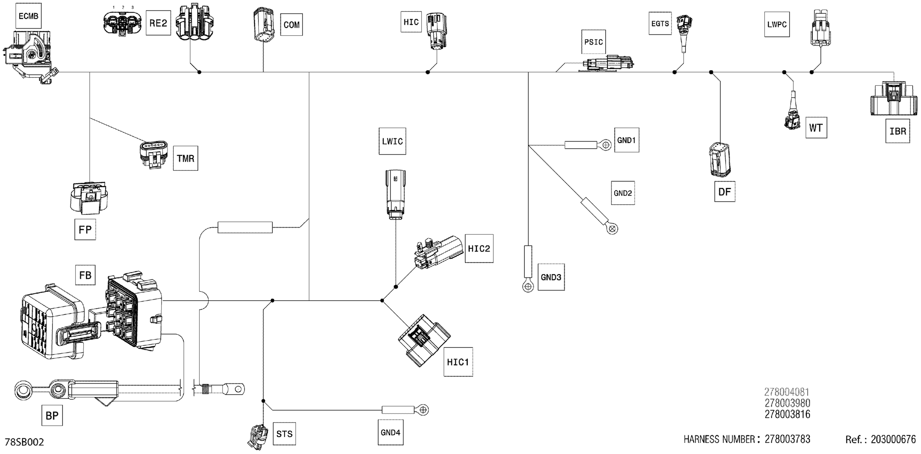 Electric - Main Harness - 278003815