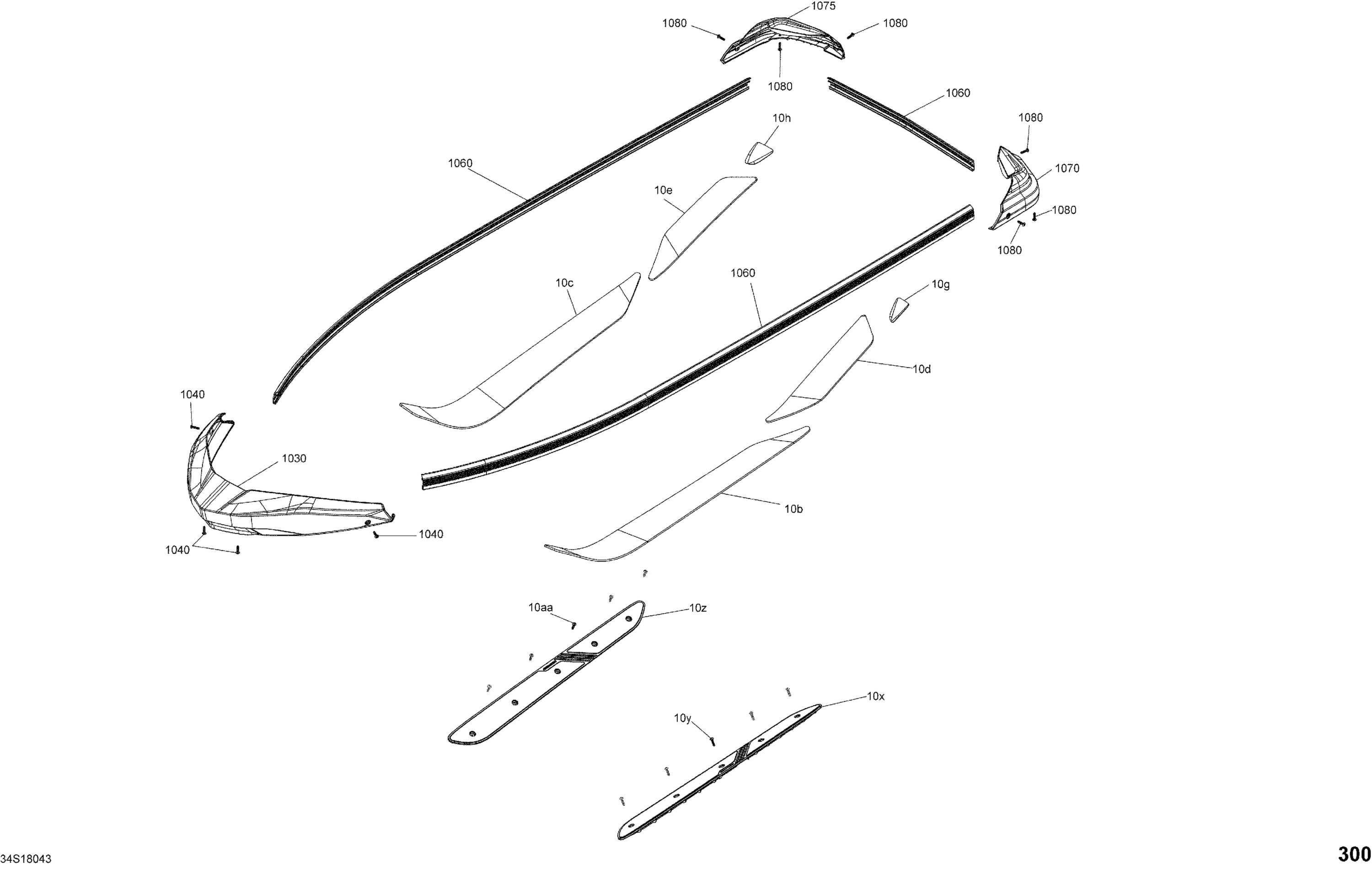 Схема узла: Body Hull Part - RXT Package X, XRS