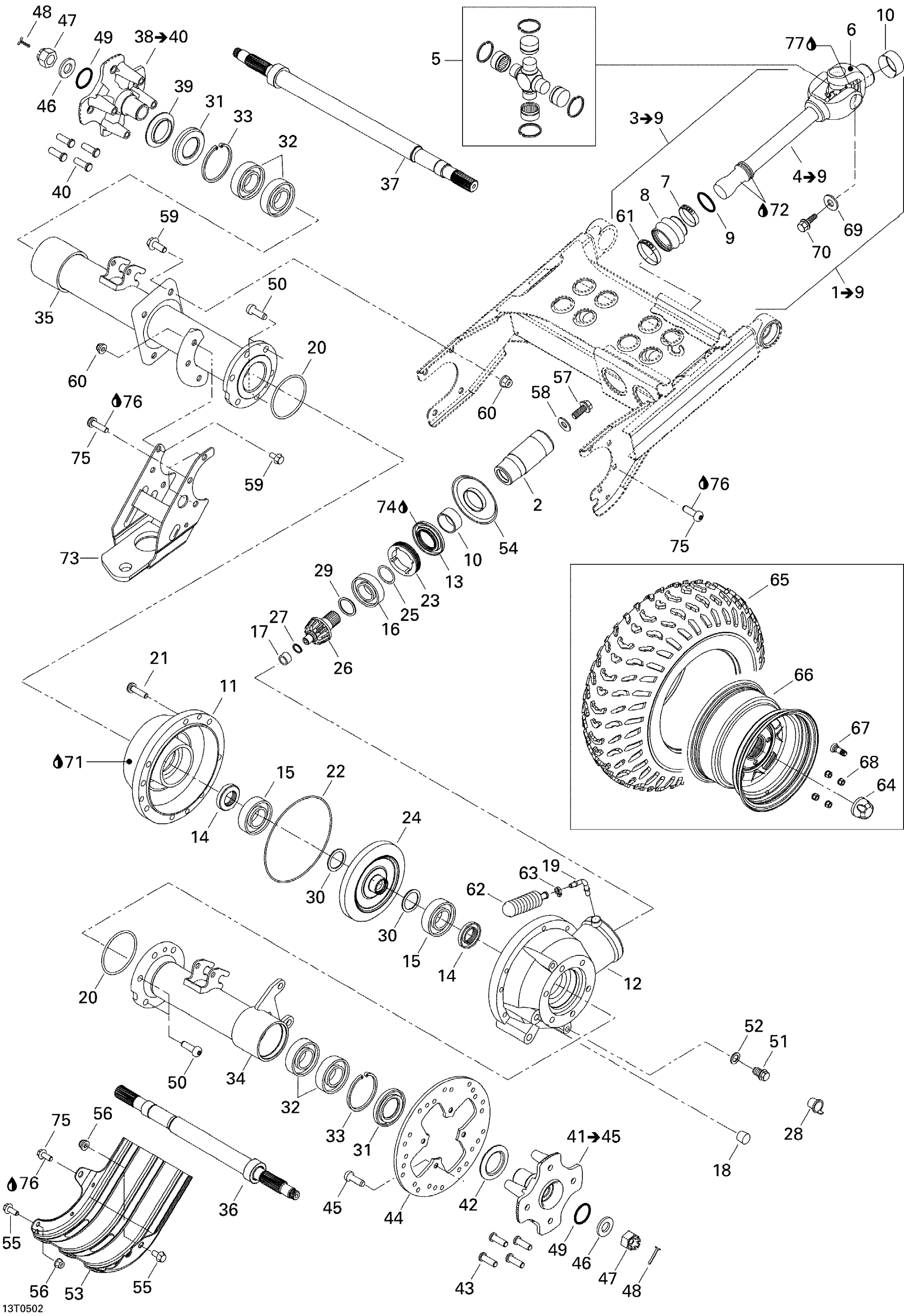 Drive System, Rear