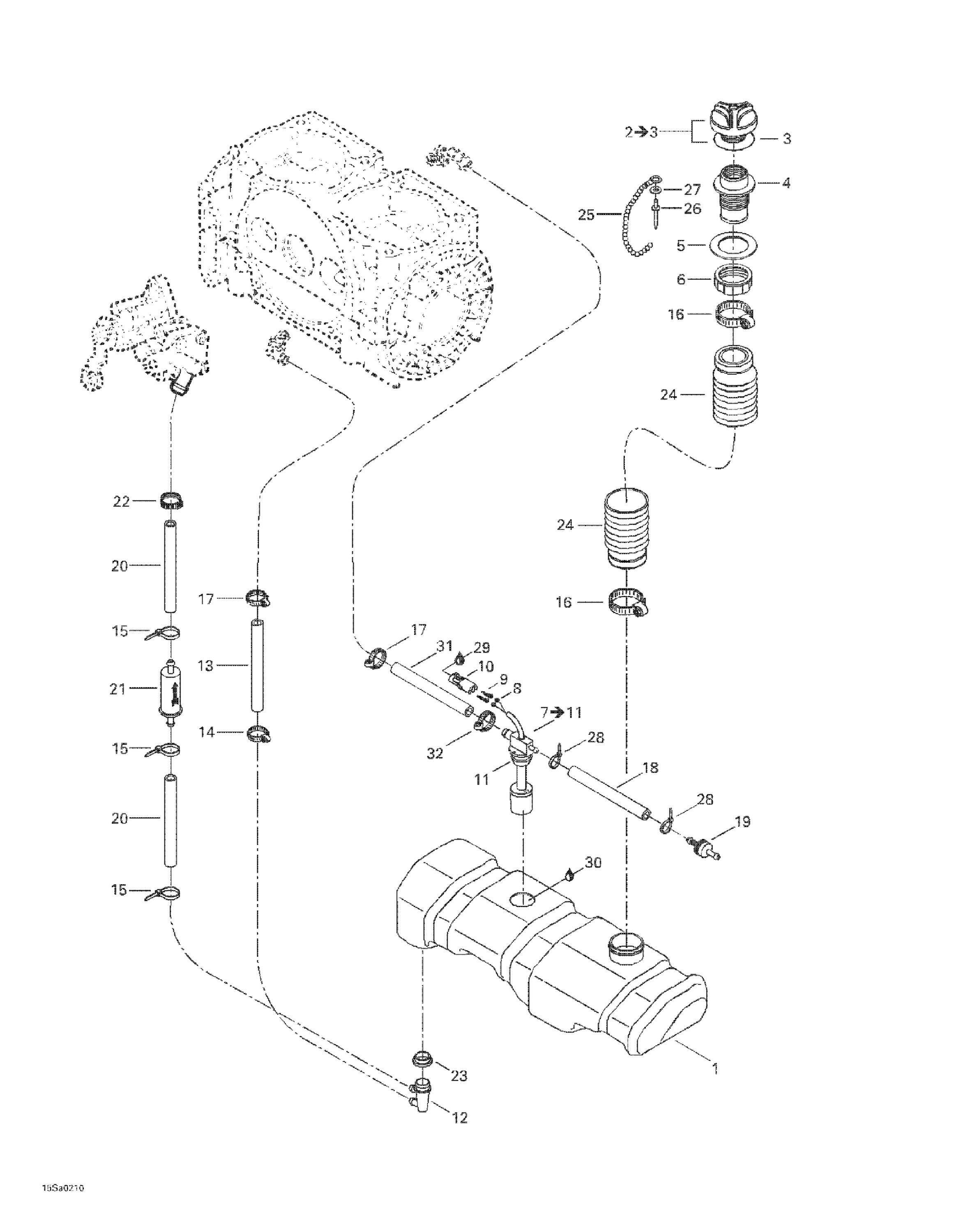 Схема узла: Oil Injection System