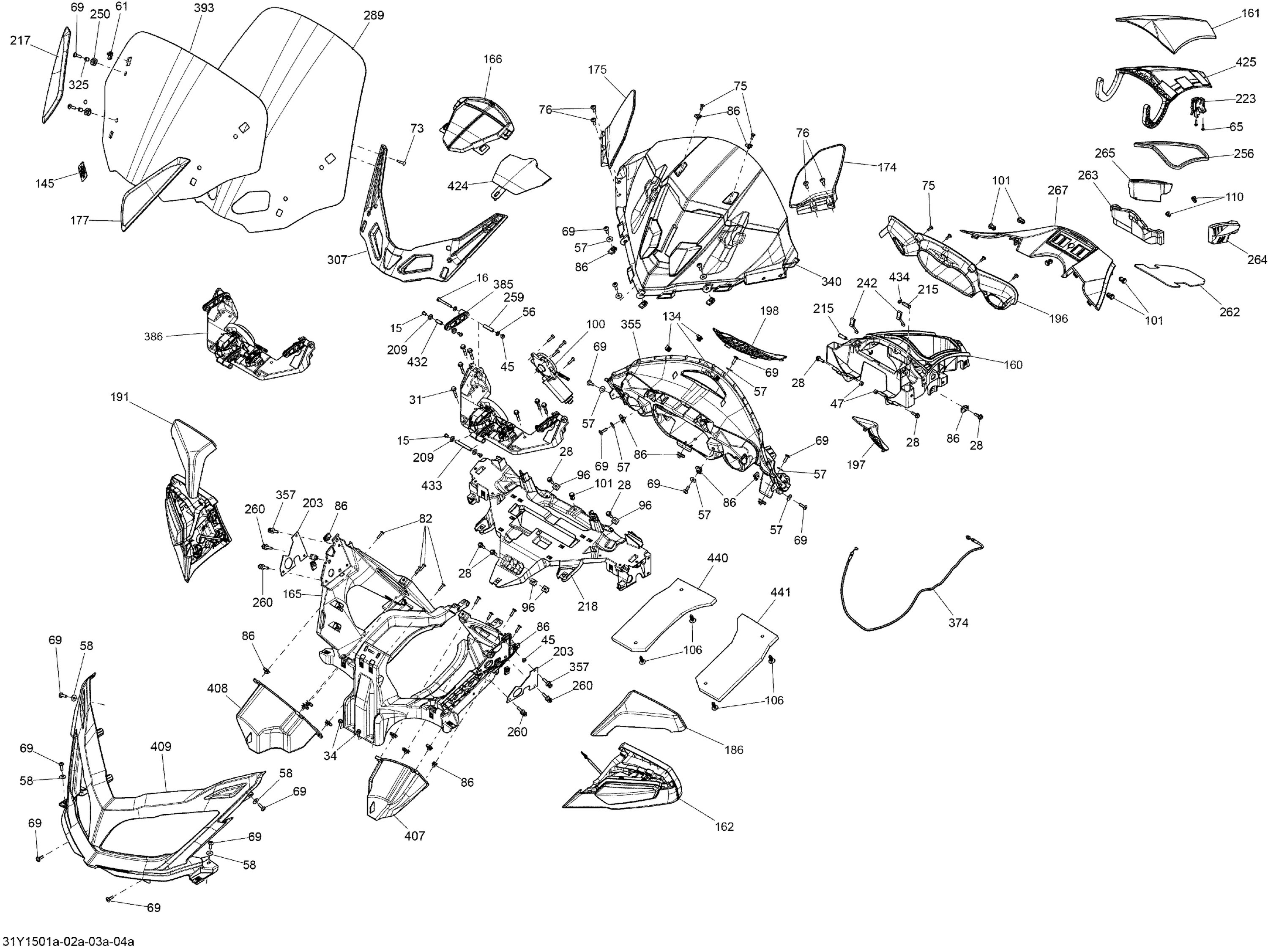 Схема узла: Body And Accessories Windshield_31Y1501a