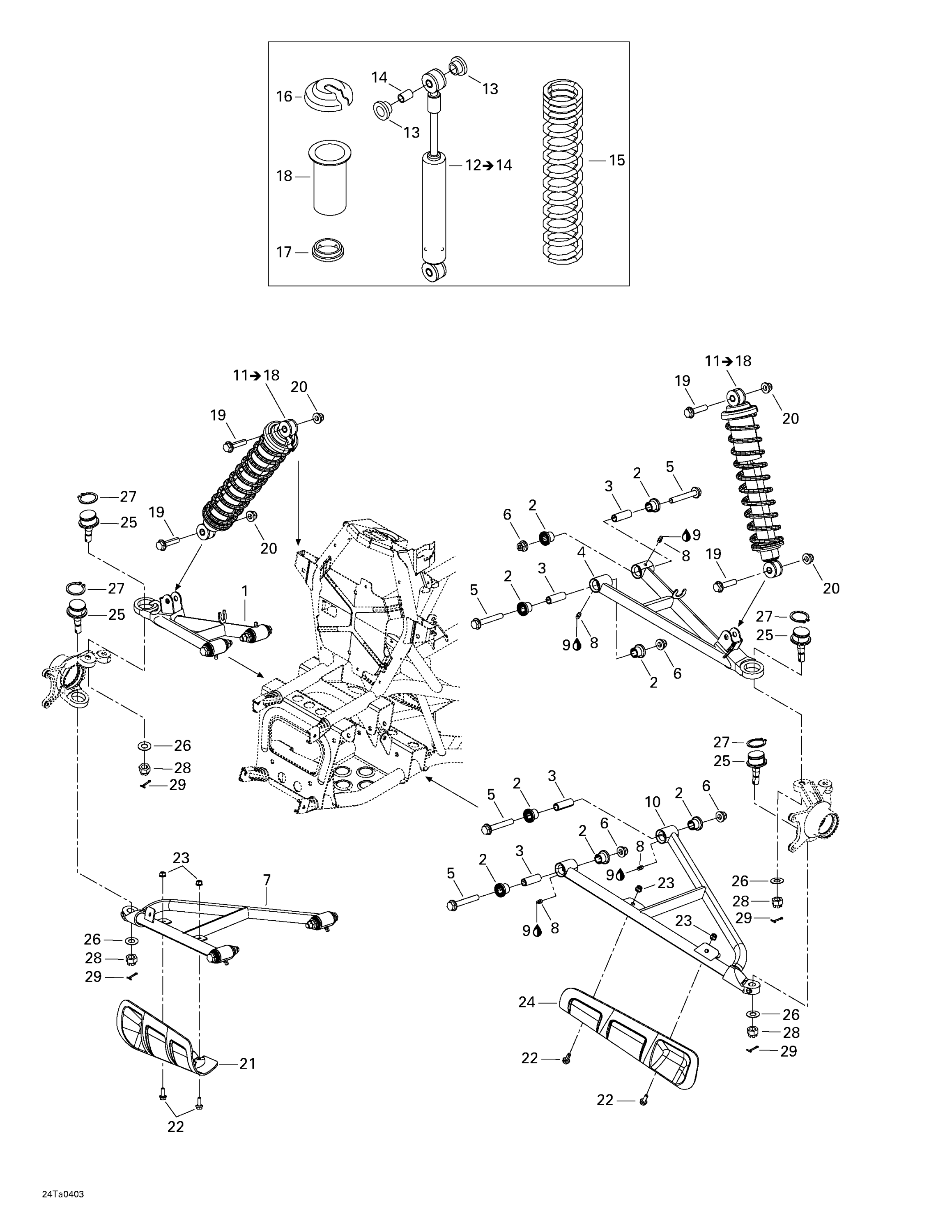 Схема узла: Front Suspension