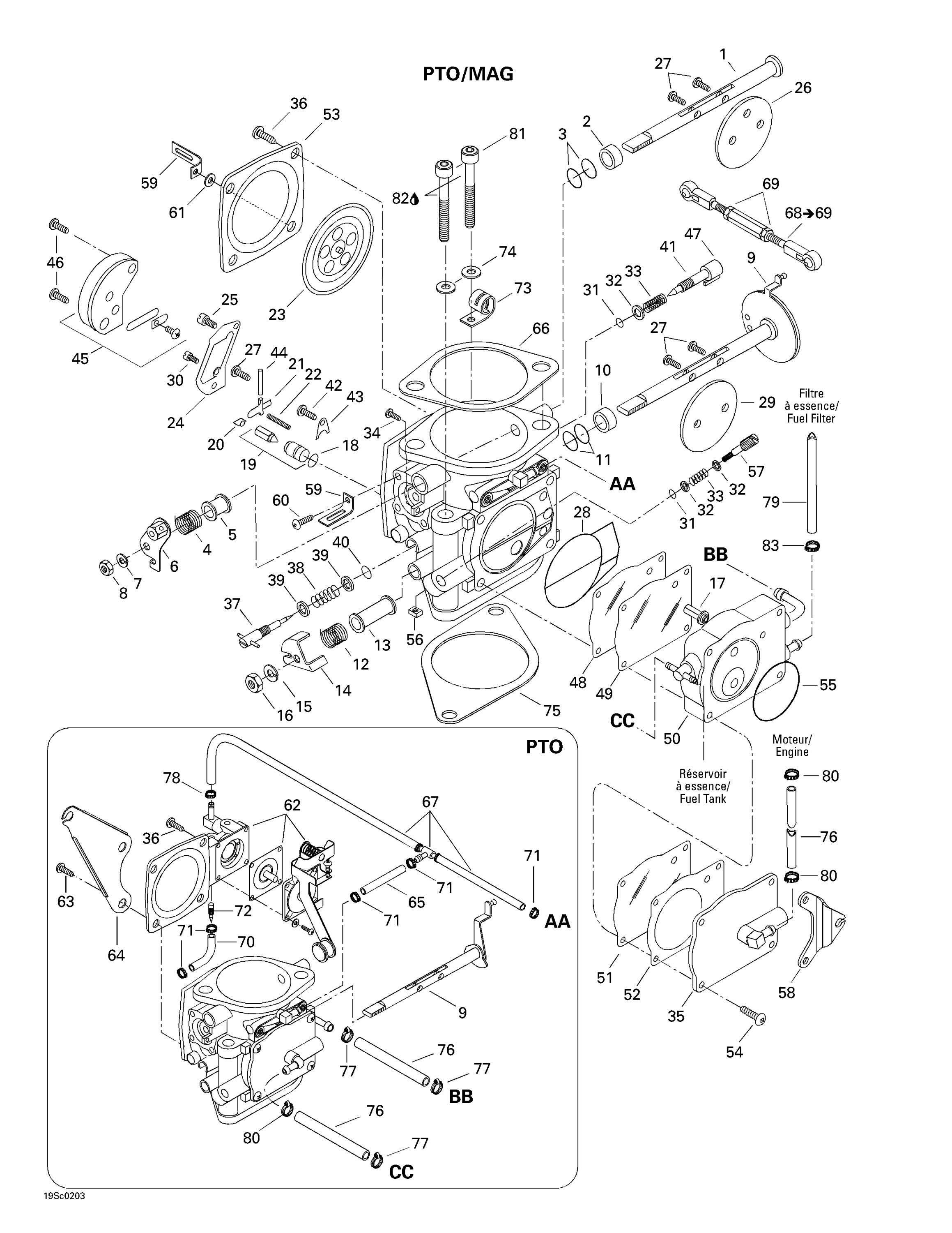 Схема узла: Carburetors