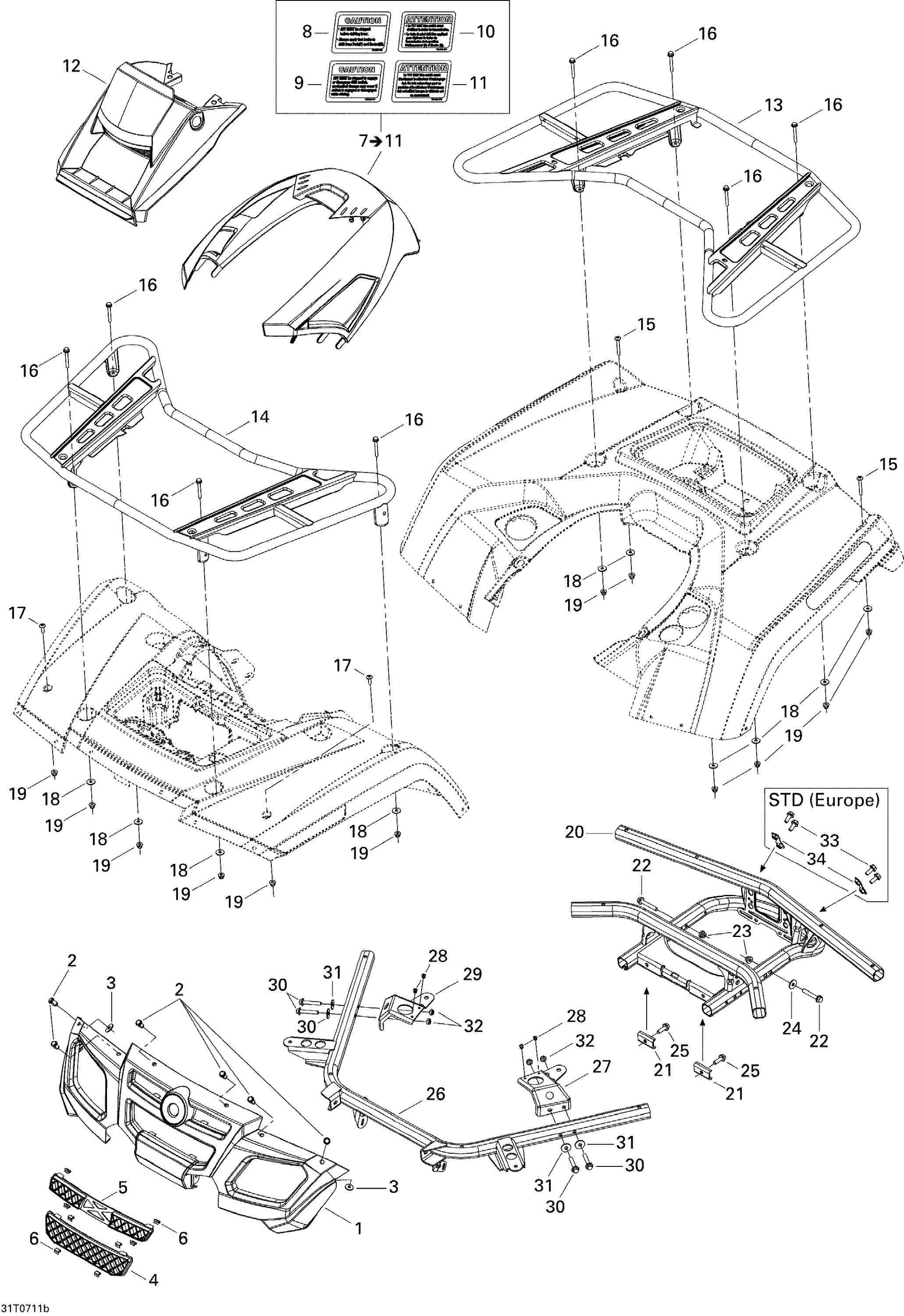 Схема узла: Body And Accessories 2, XT