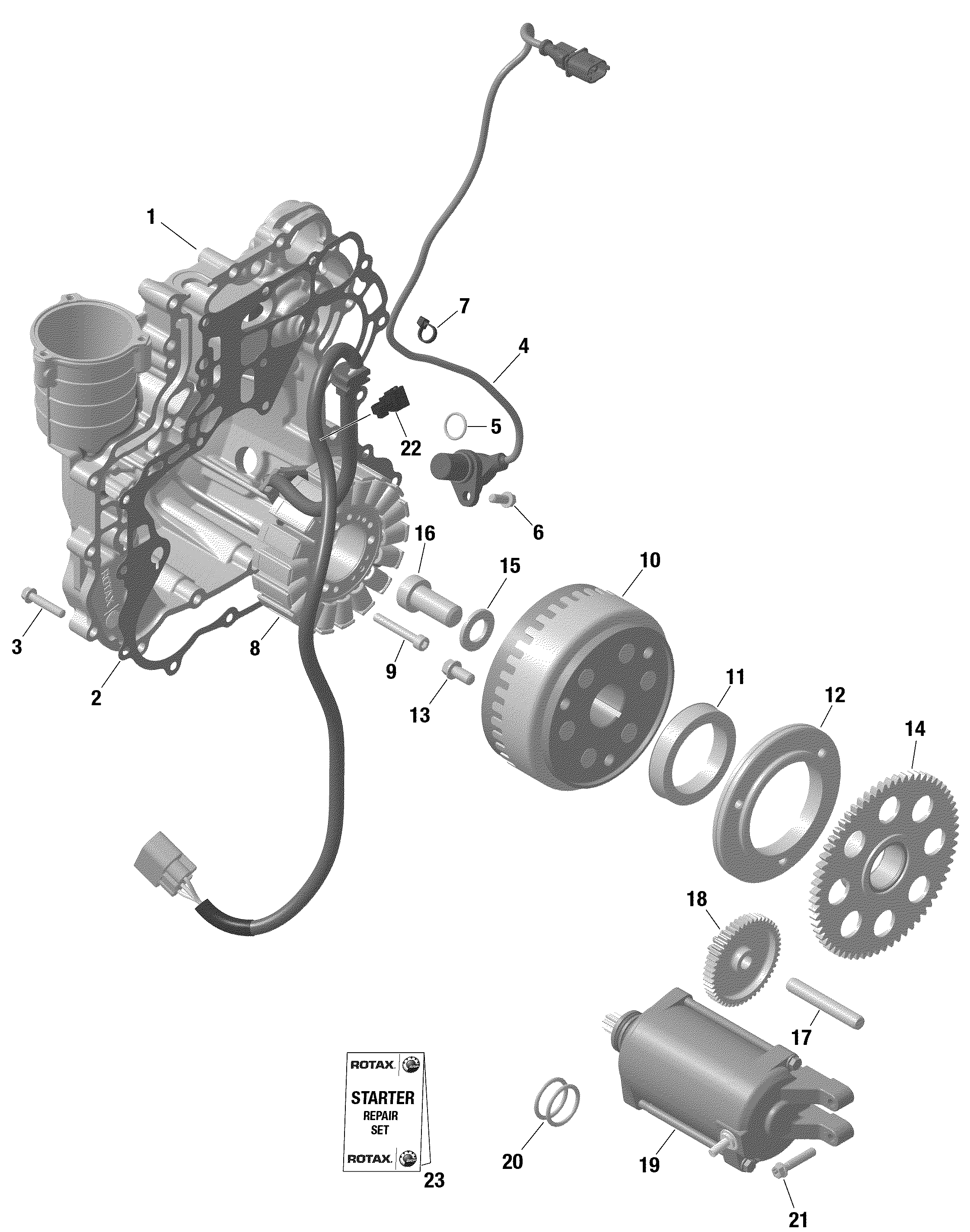 Rotax - Magneto And Electric Starter - Turbo RR