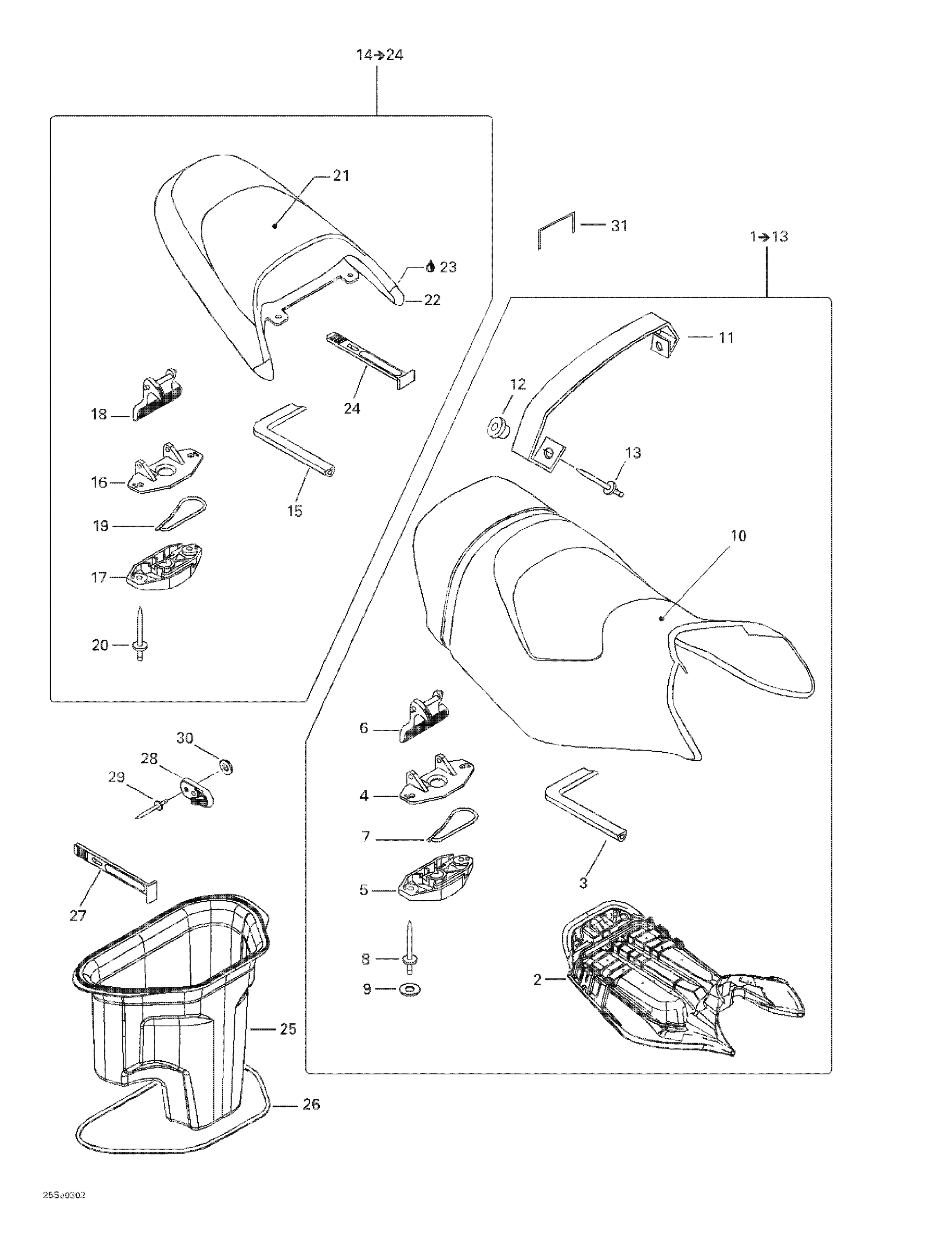Схема узла: Seat