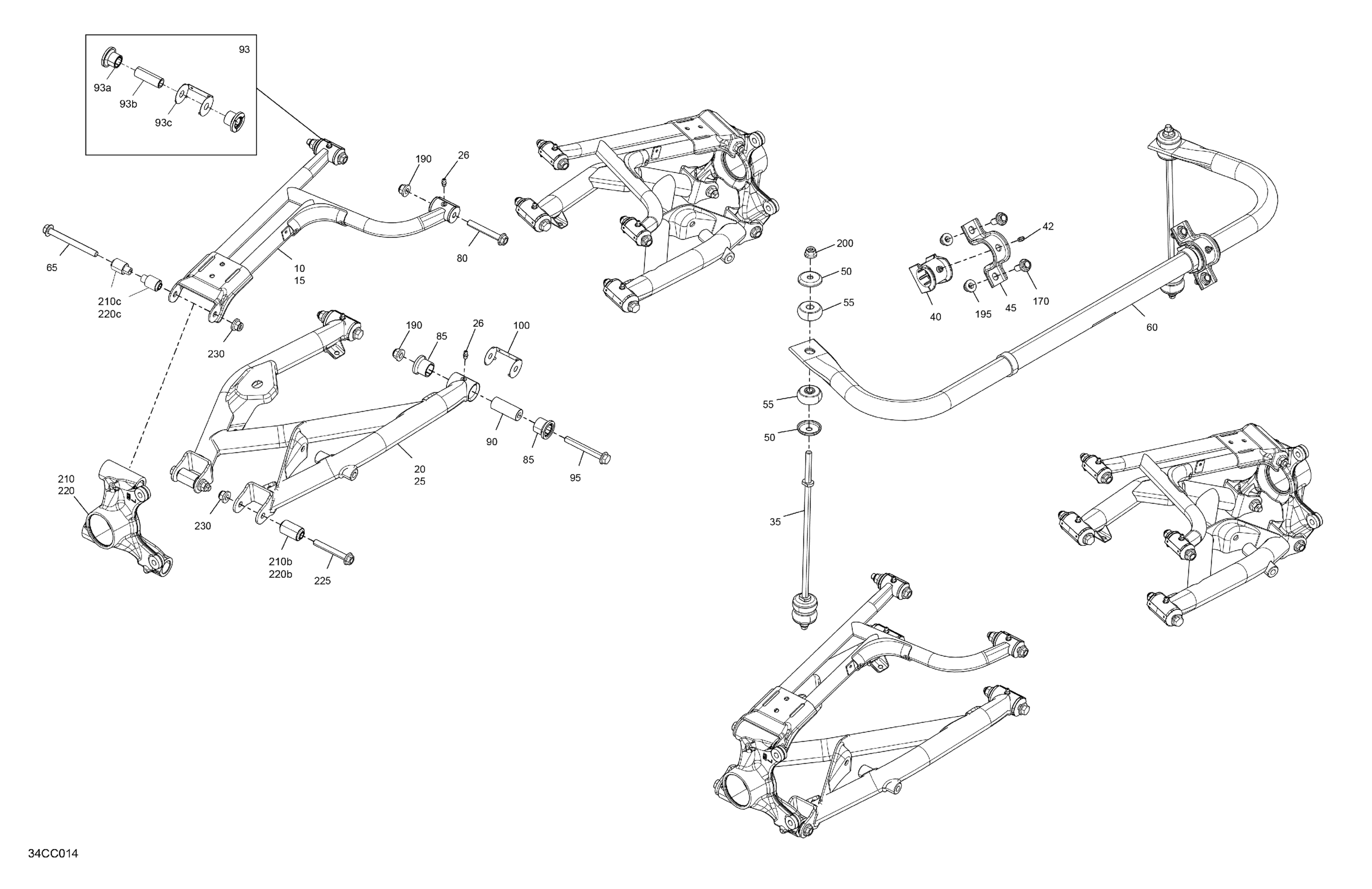 Схема узла: Suspension - Rear Components