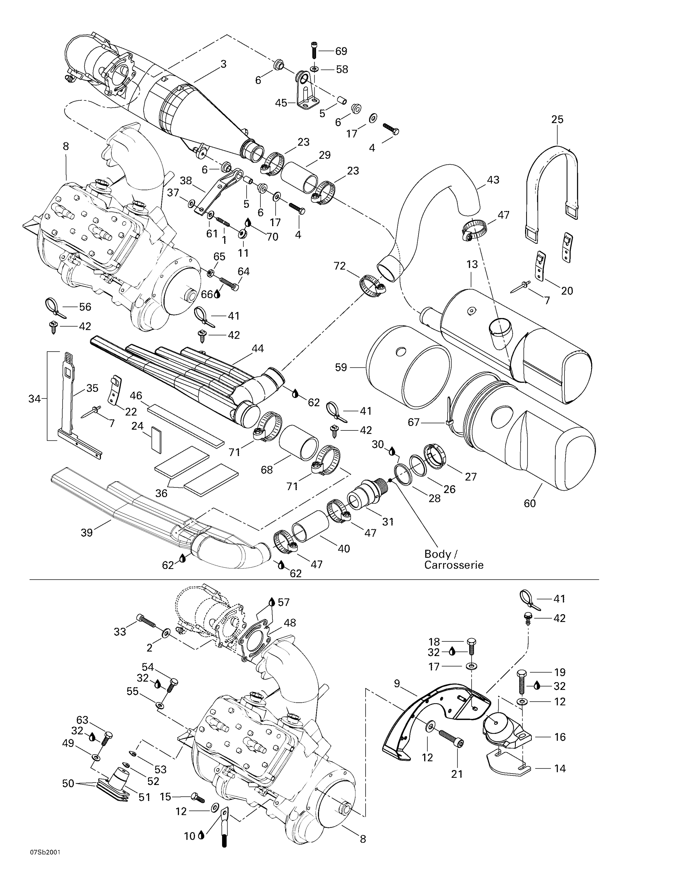 Схема узла: Engine Support And Muffler
