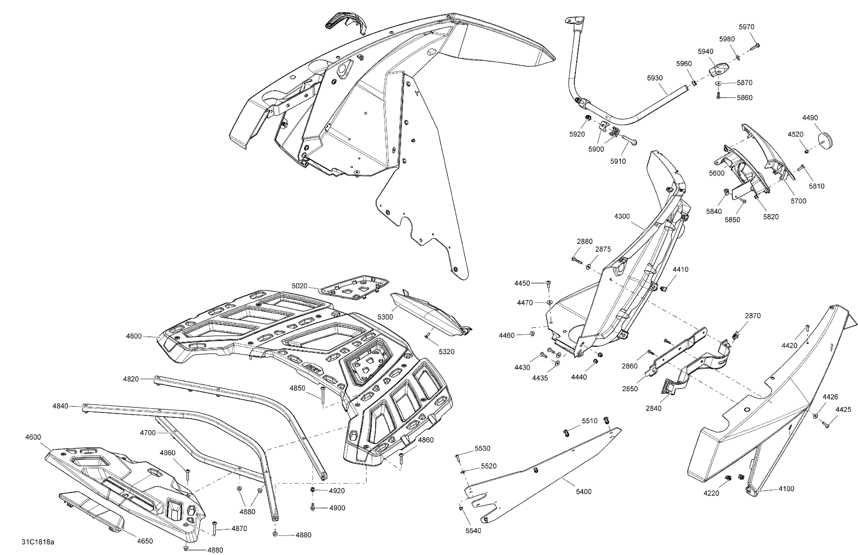Body Rear Part Maverick MAX - Package DPS