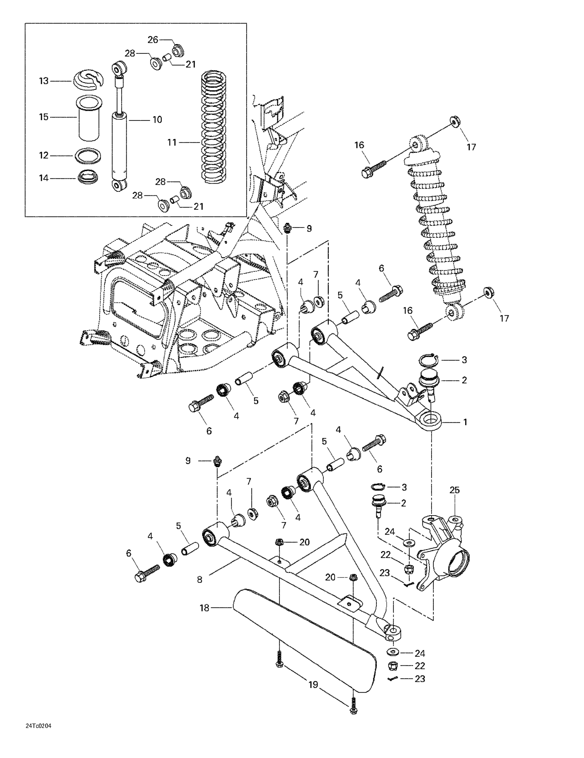 Схема узла: Front Suspension