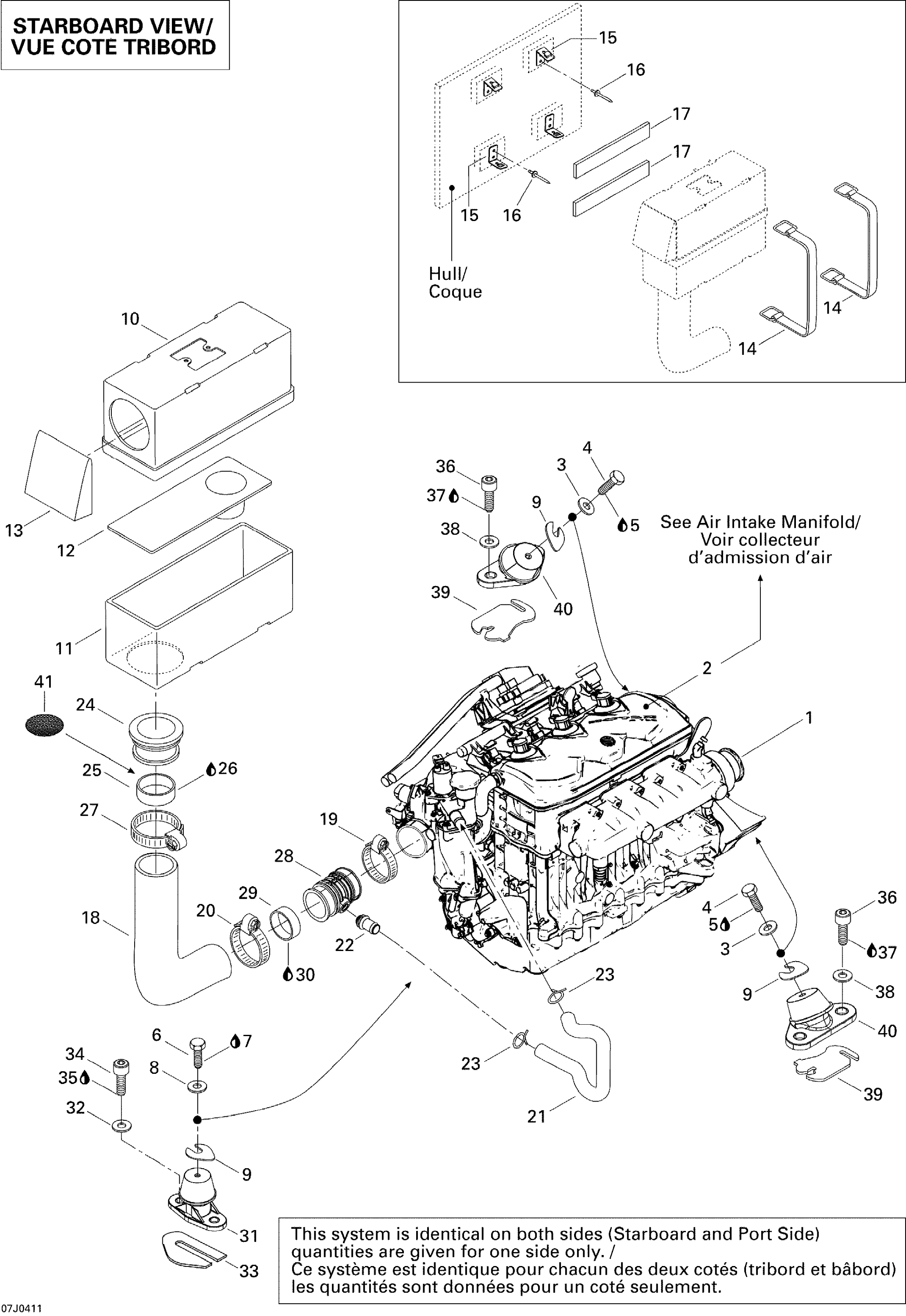 Engine Support and Air Intake