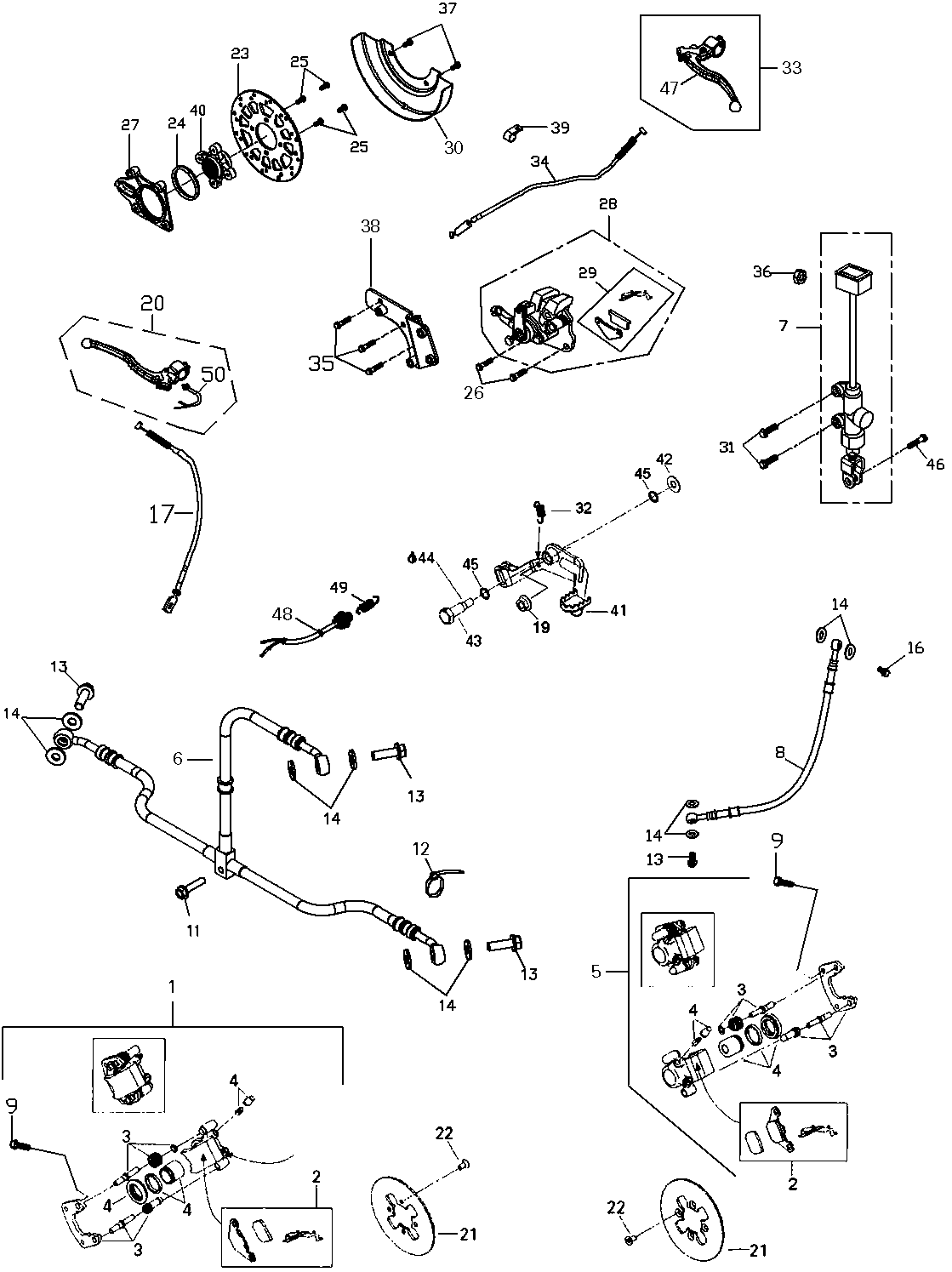 Схема узла: Hydraulic Brakes