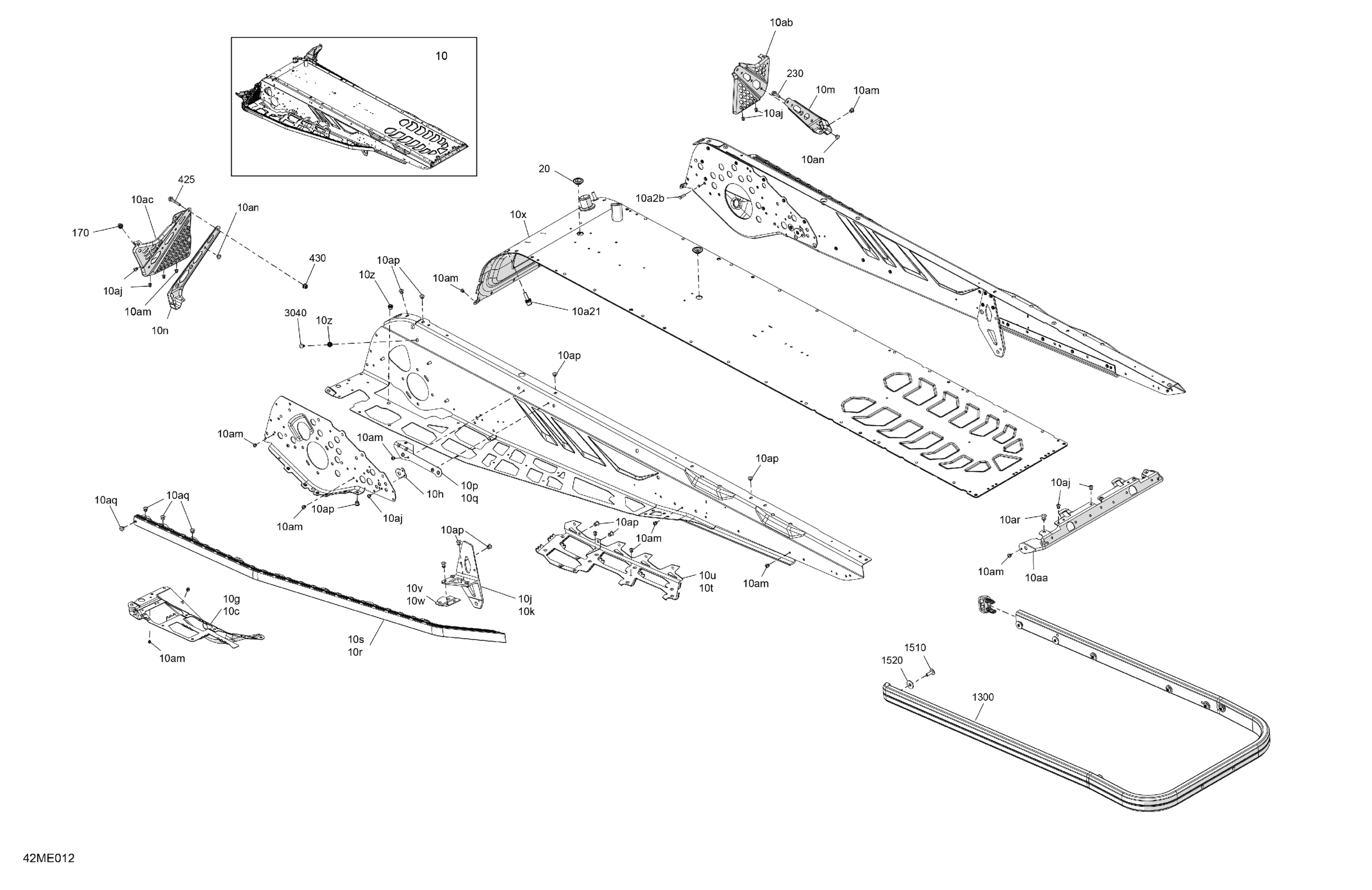 Схема узла: Frame - System - Rear Section