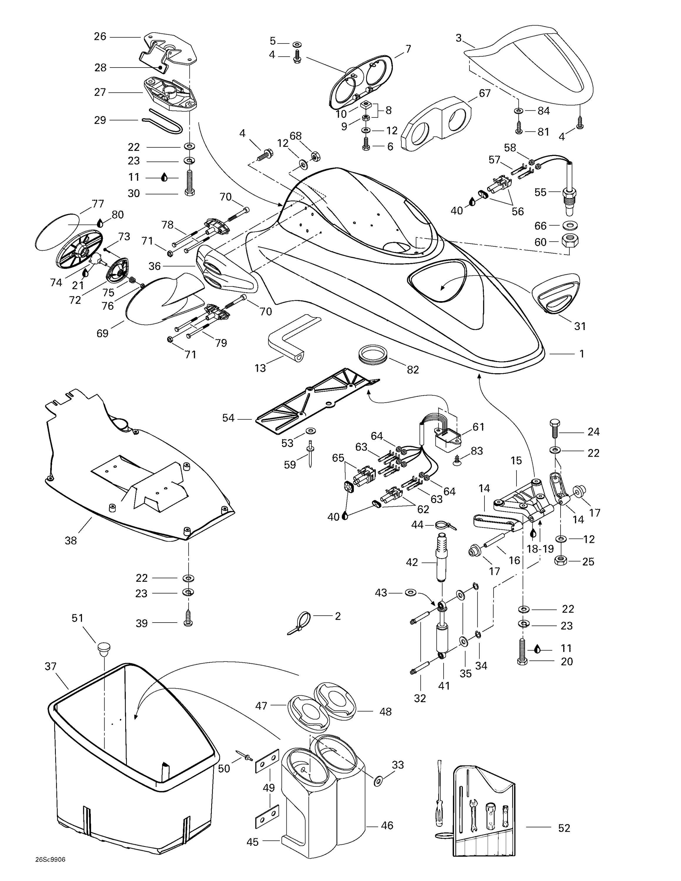 Схема узла: Front Storage Compartment