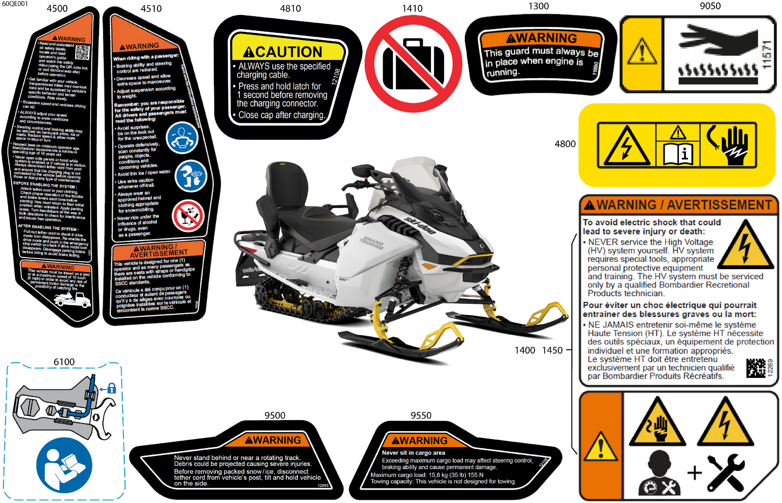 Схема узла: Body - Warning Decals