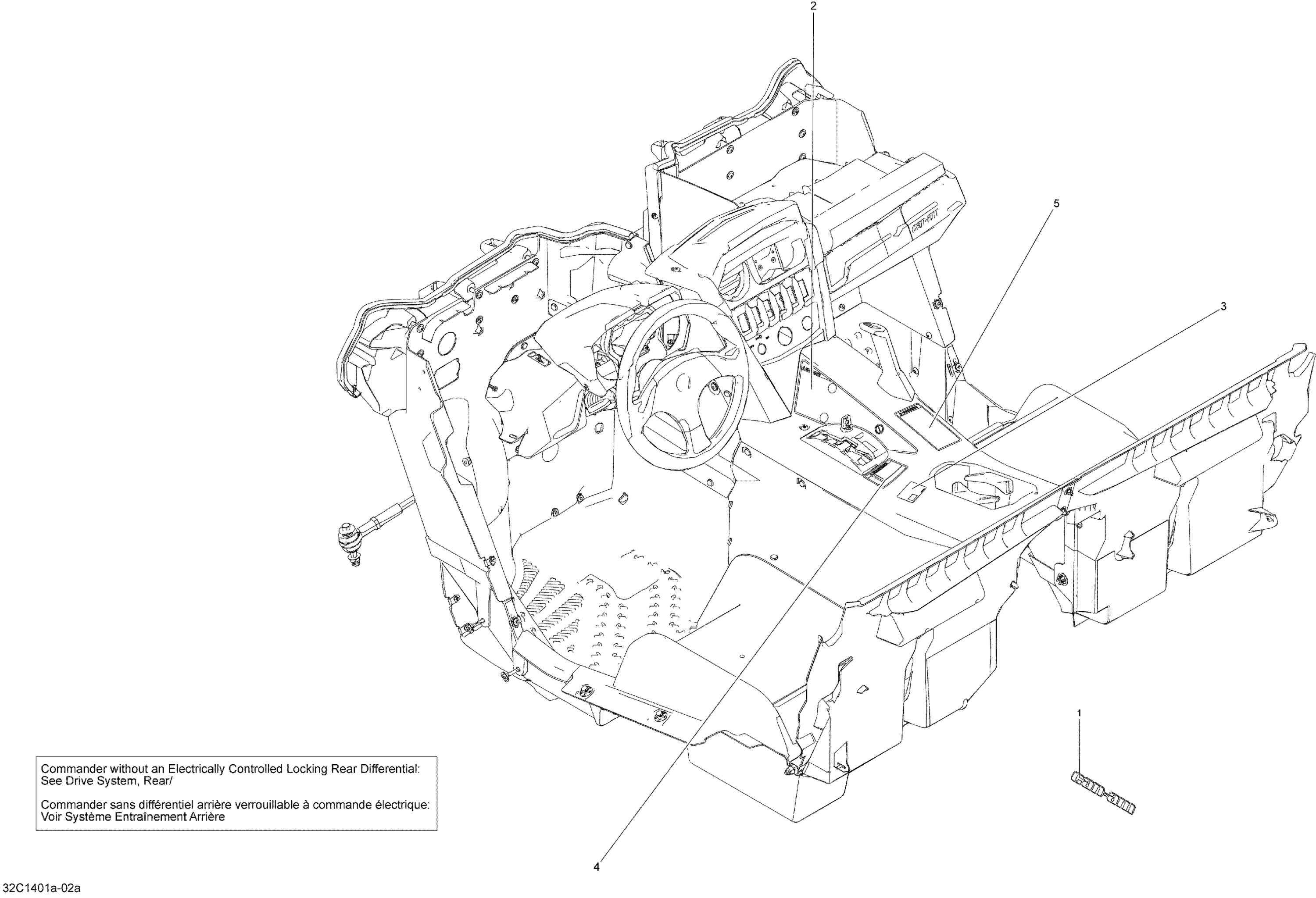 Схема узла: Decals - Locking Rear Differential_32C1402a