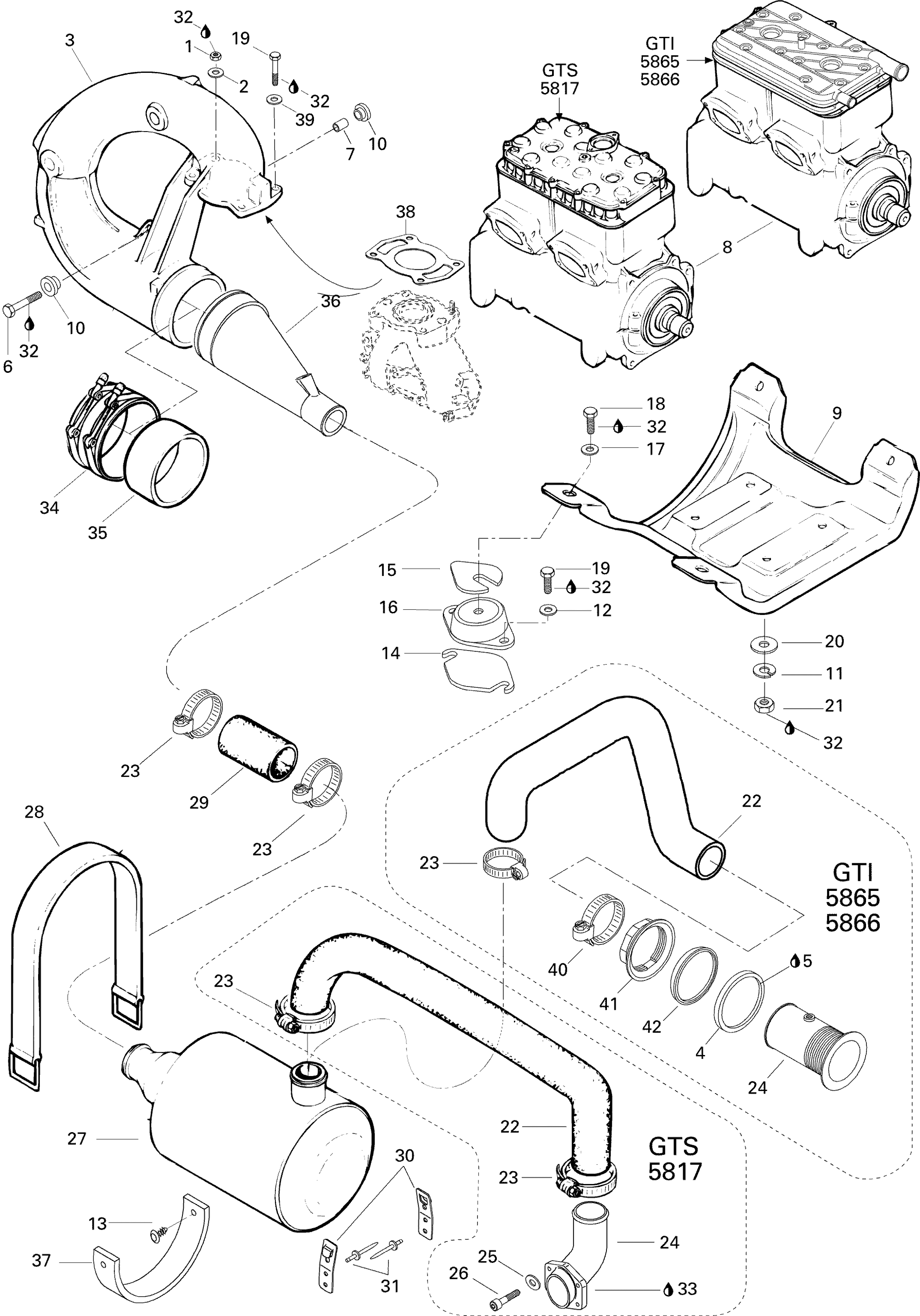 Схема узла: Exhaust System 587