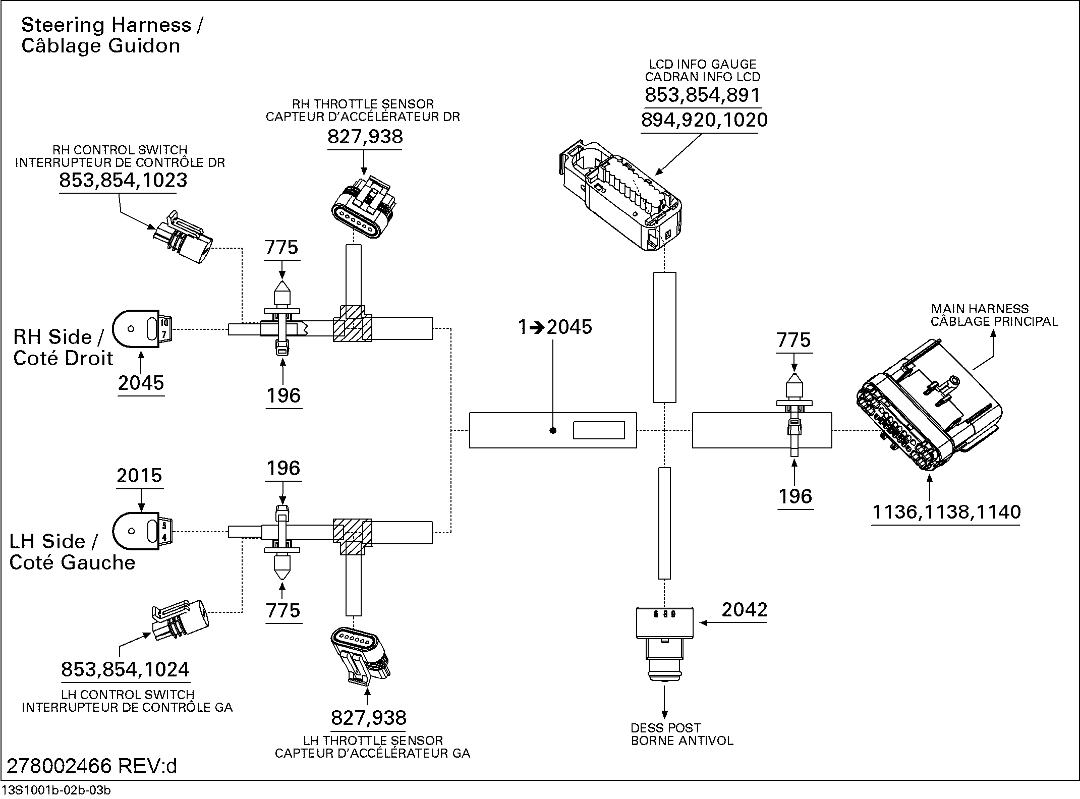 Схема узла: Electrical Harness 2, Steering