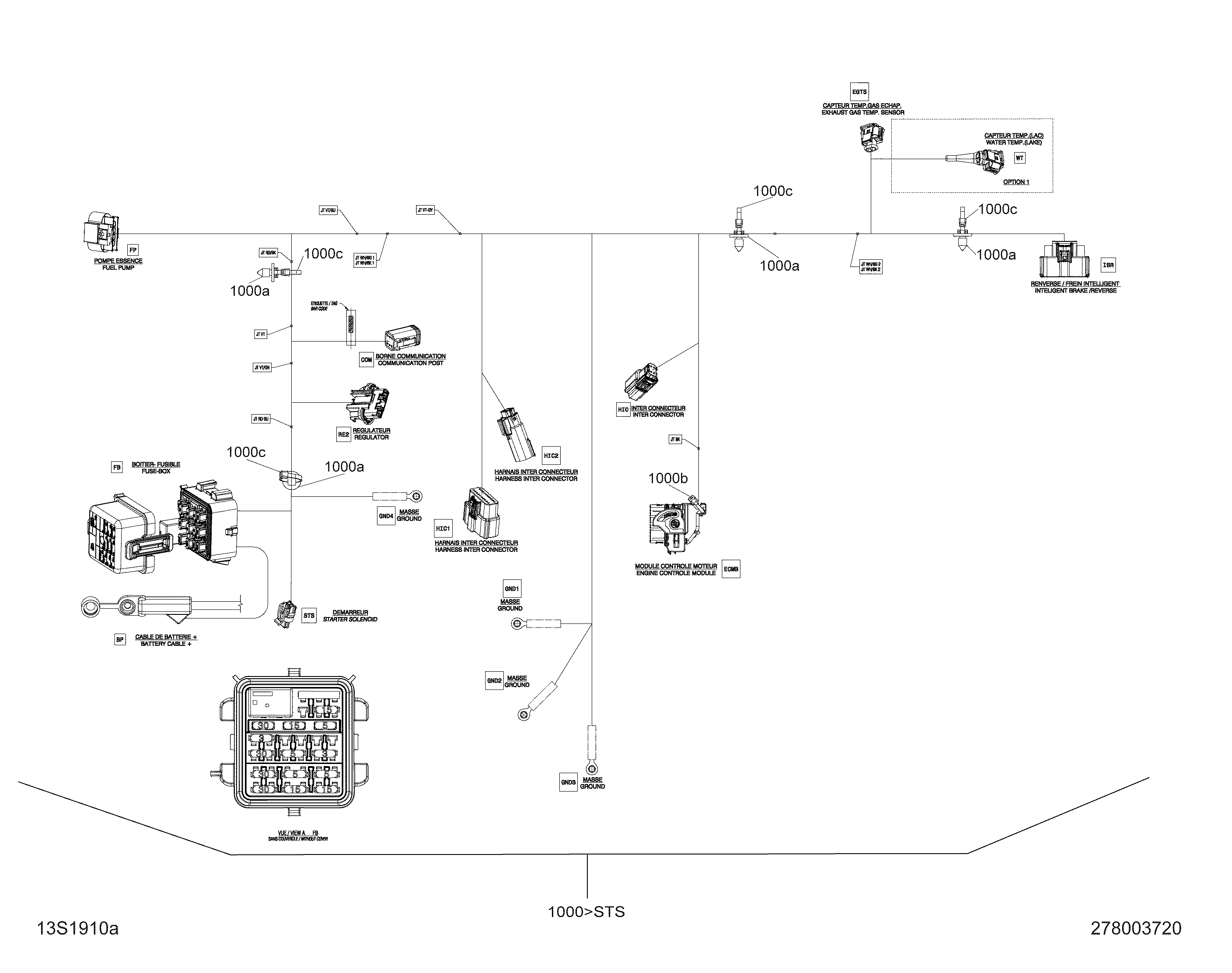 Схема узла: Main Harness - 278003720