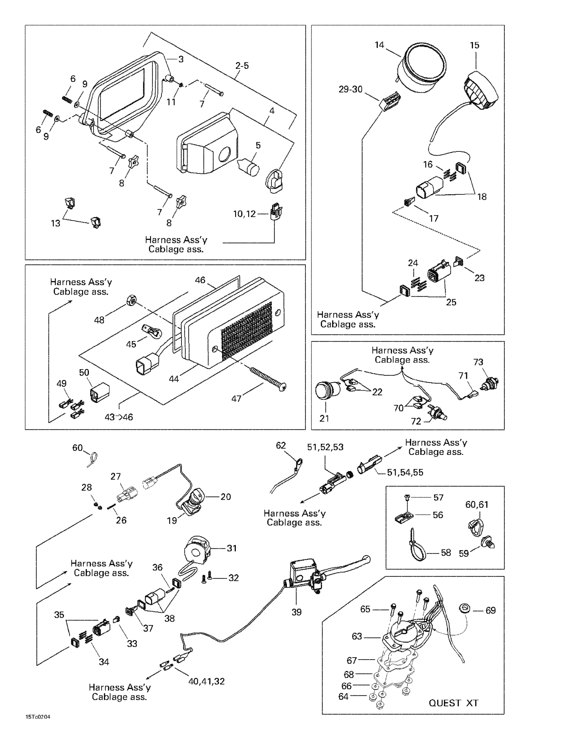 Схема узла: Main Harness And Electrical Accessories