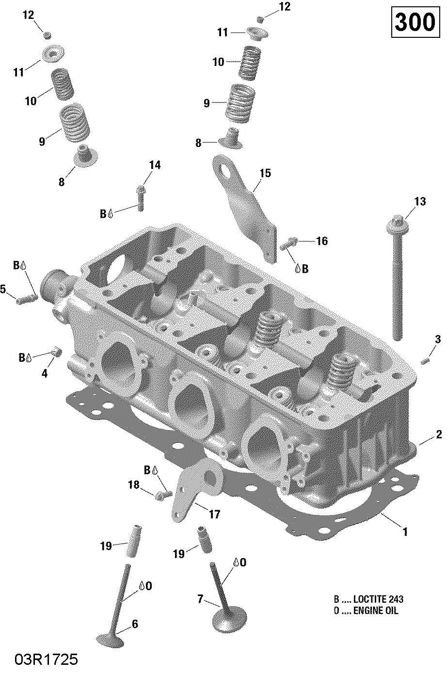 Схема узла: Cylinder Head - 300