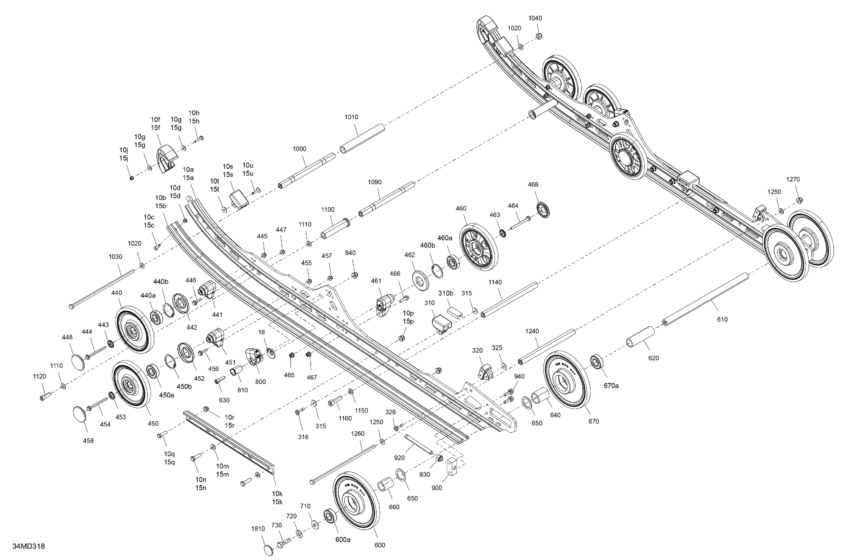 Схема узла: Suspension - Rear - Lower Section