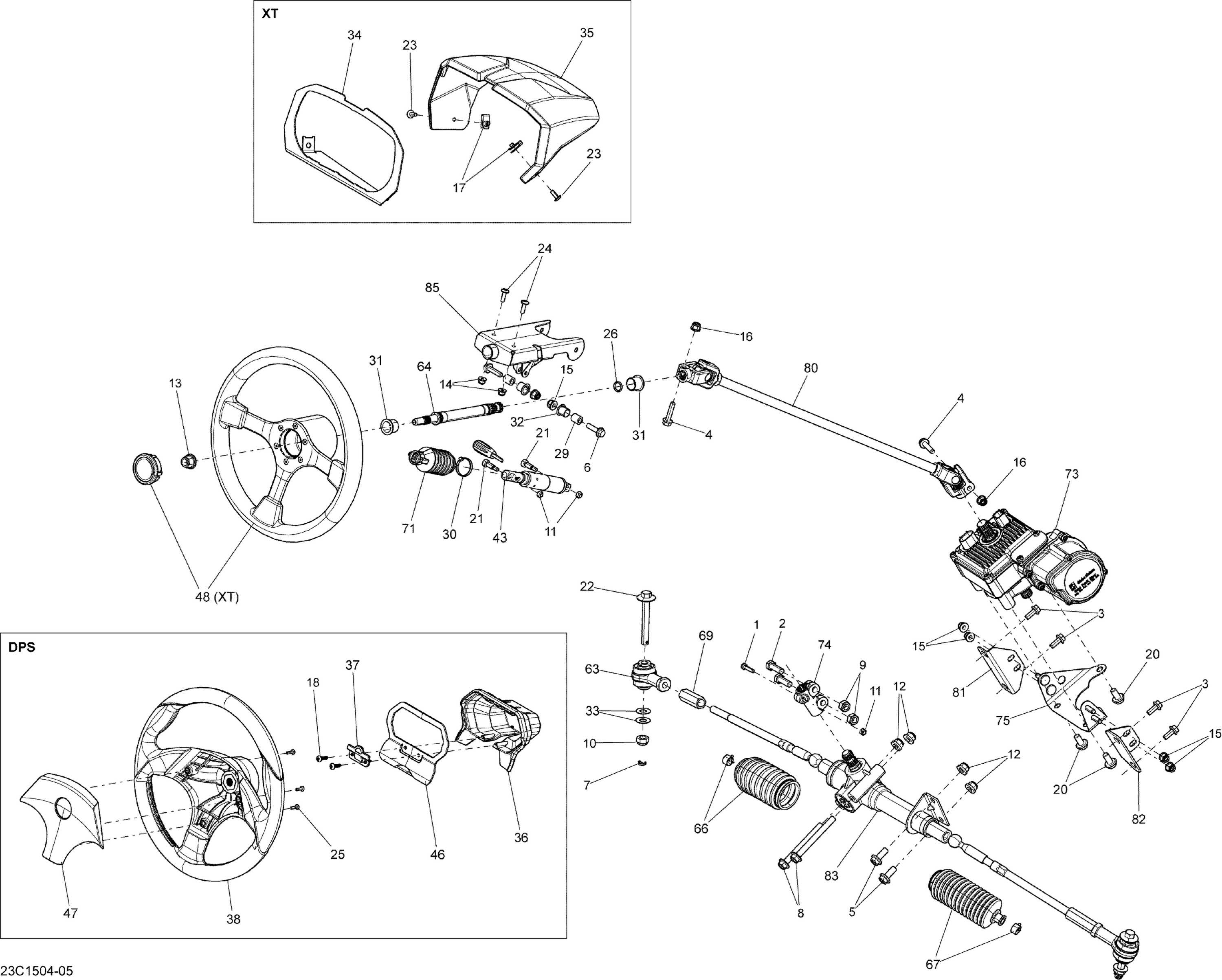 Схема узла: Steering _23C1504
