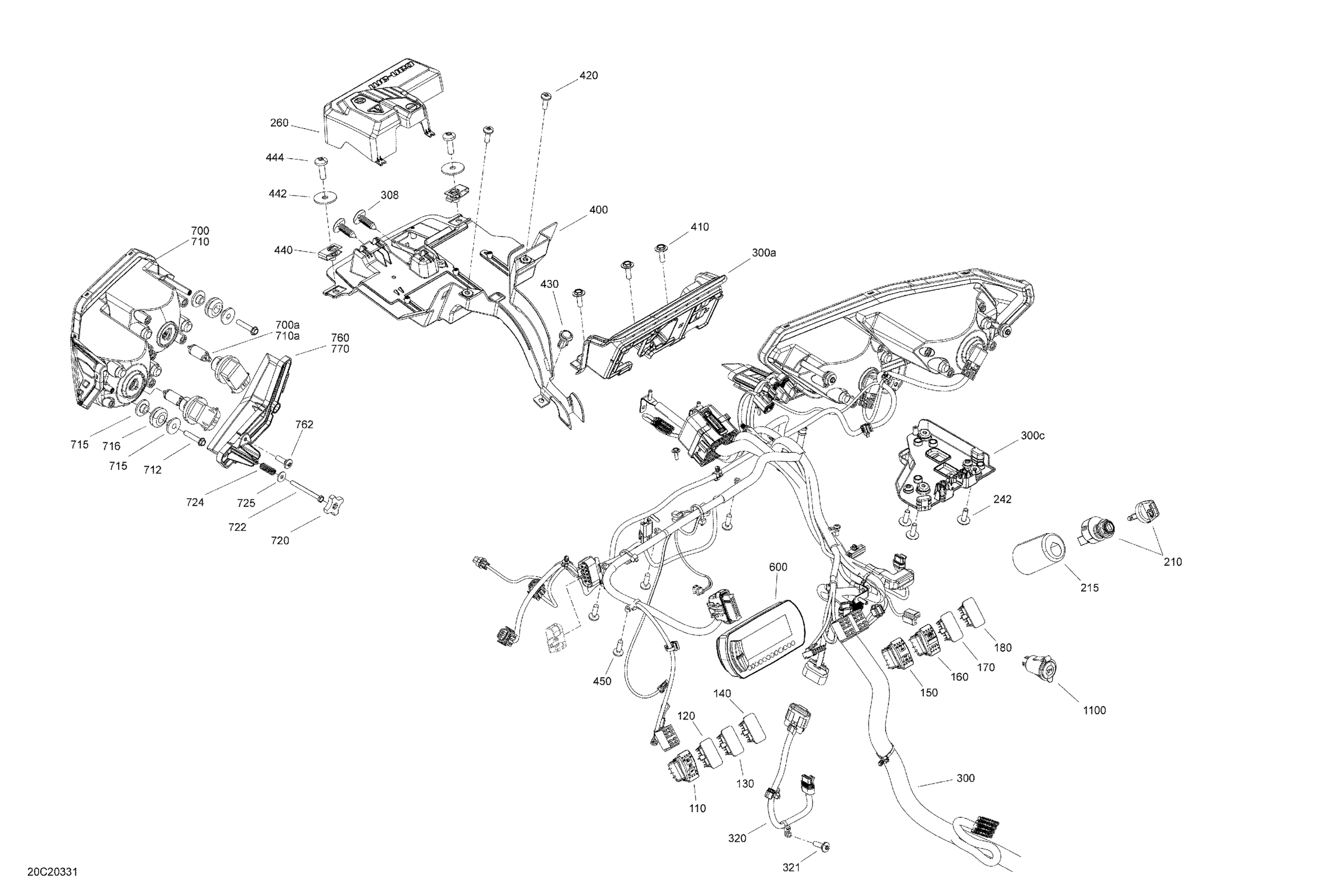 Схема узла: Electric - System - Front Section DPS