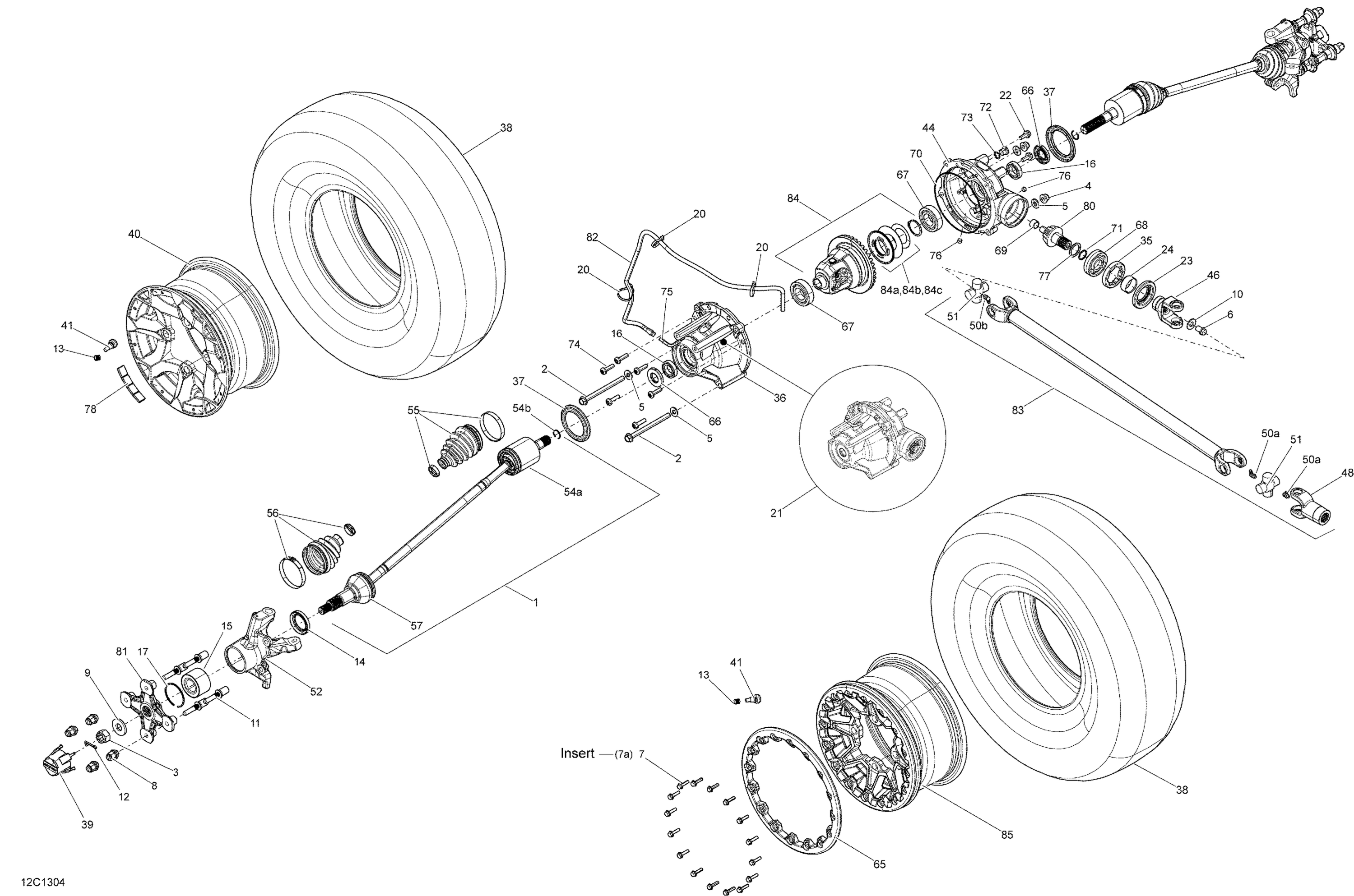 Схема узла: Drive System, Front