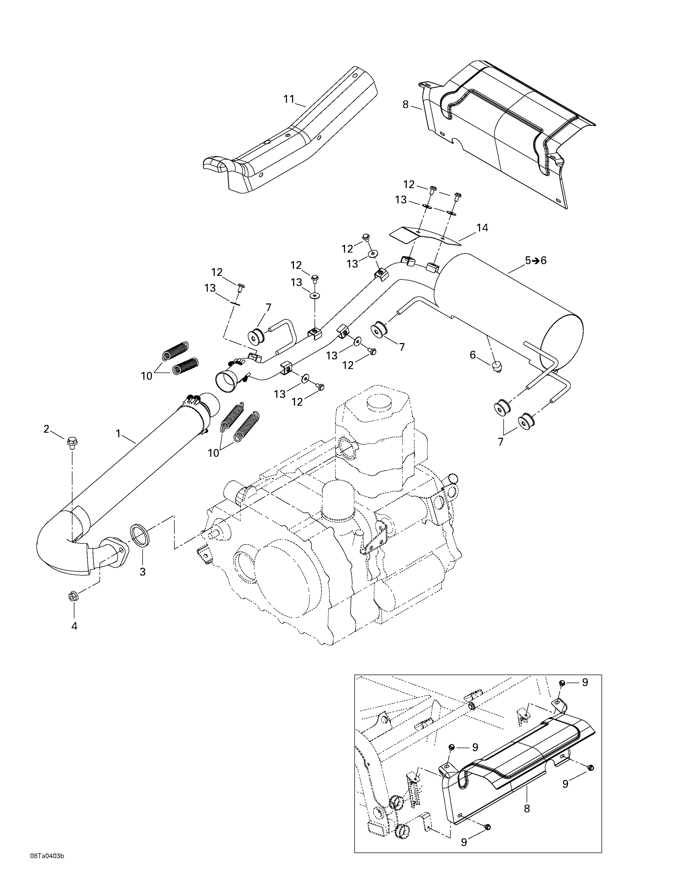 Схема узла: Exhaust System