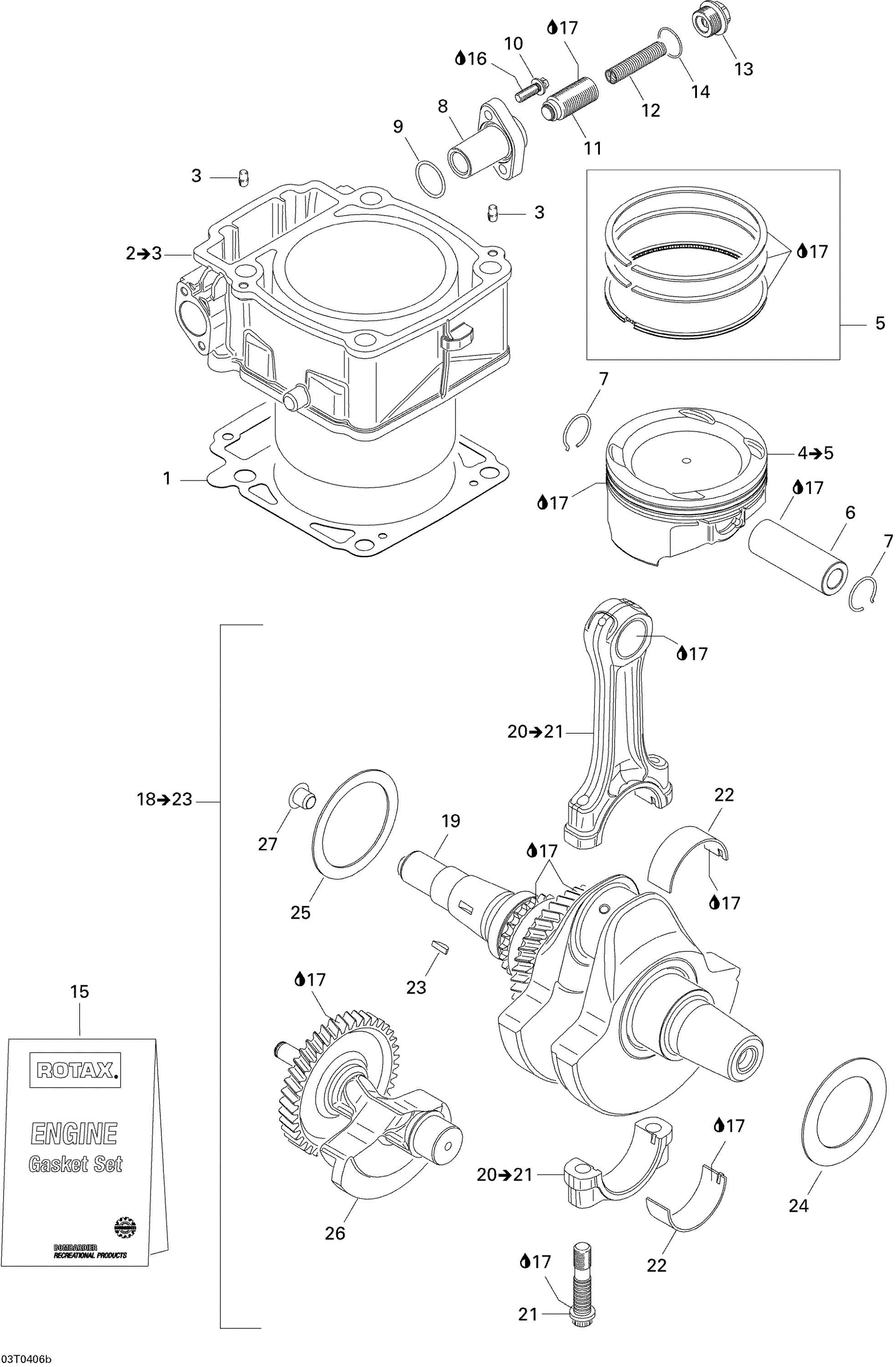 Схема узла: Crankshaft And Cylinder