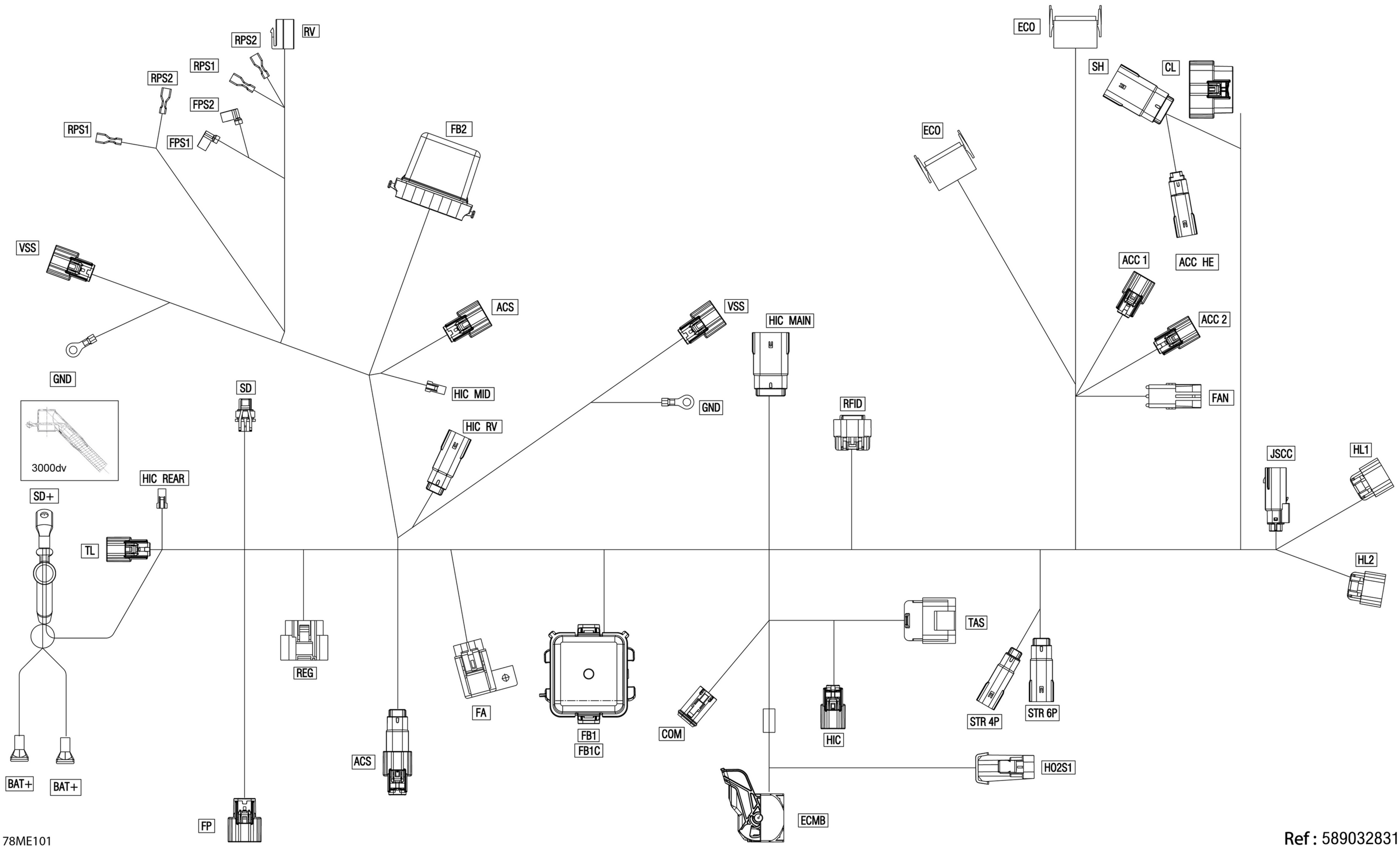 Electric - Main Harness - 515179735