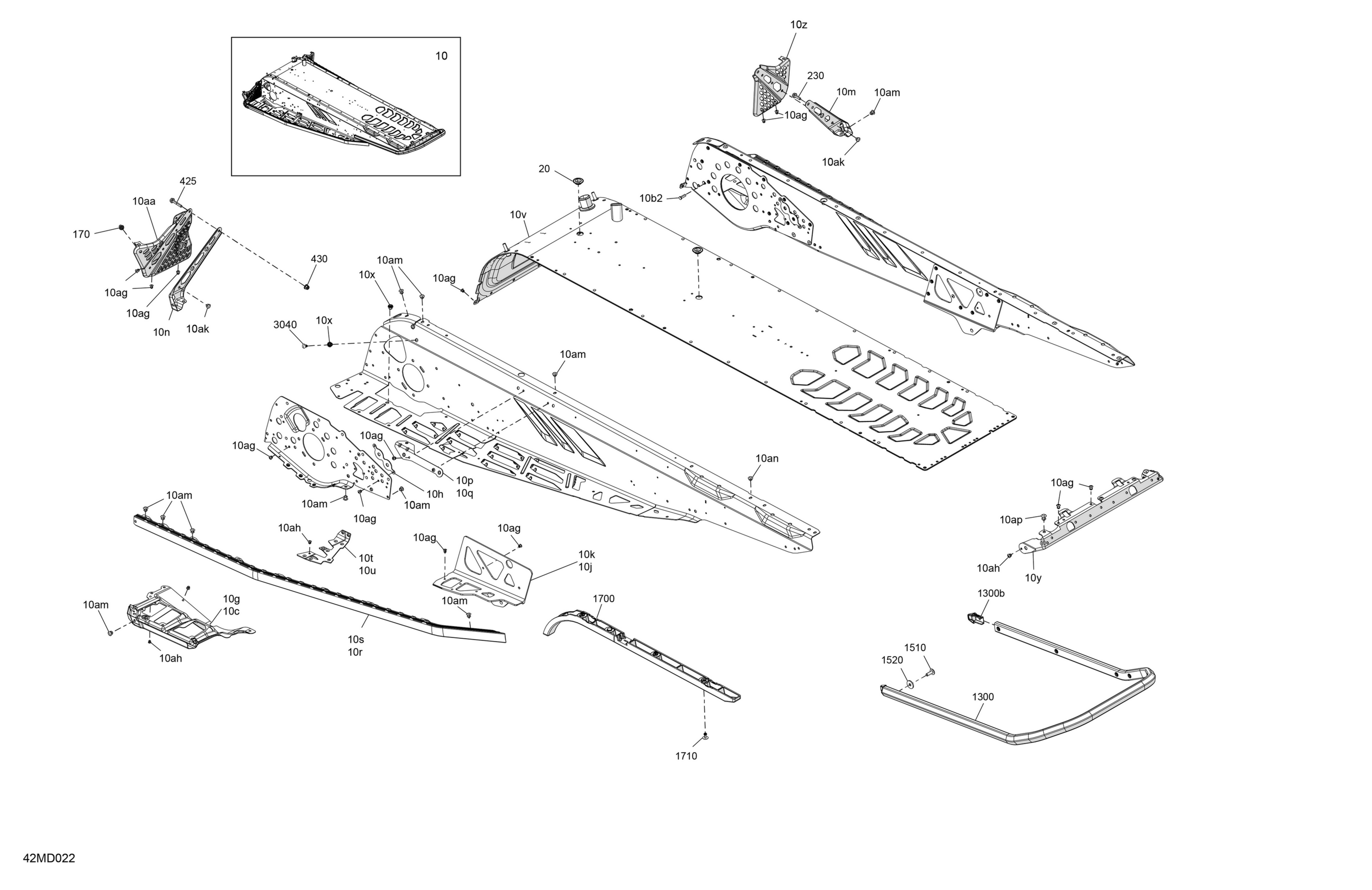 Схема узла: Frame - System - Rear Section