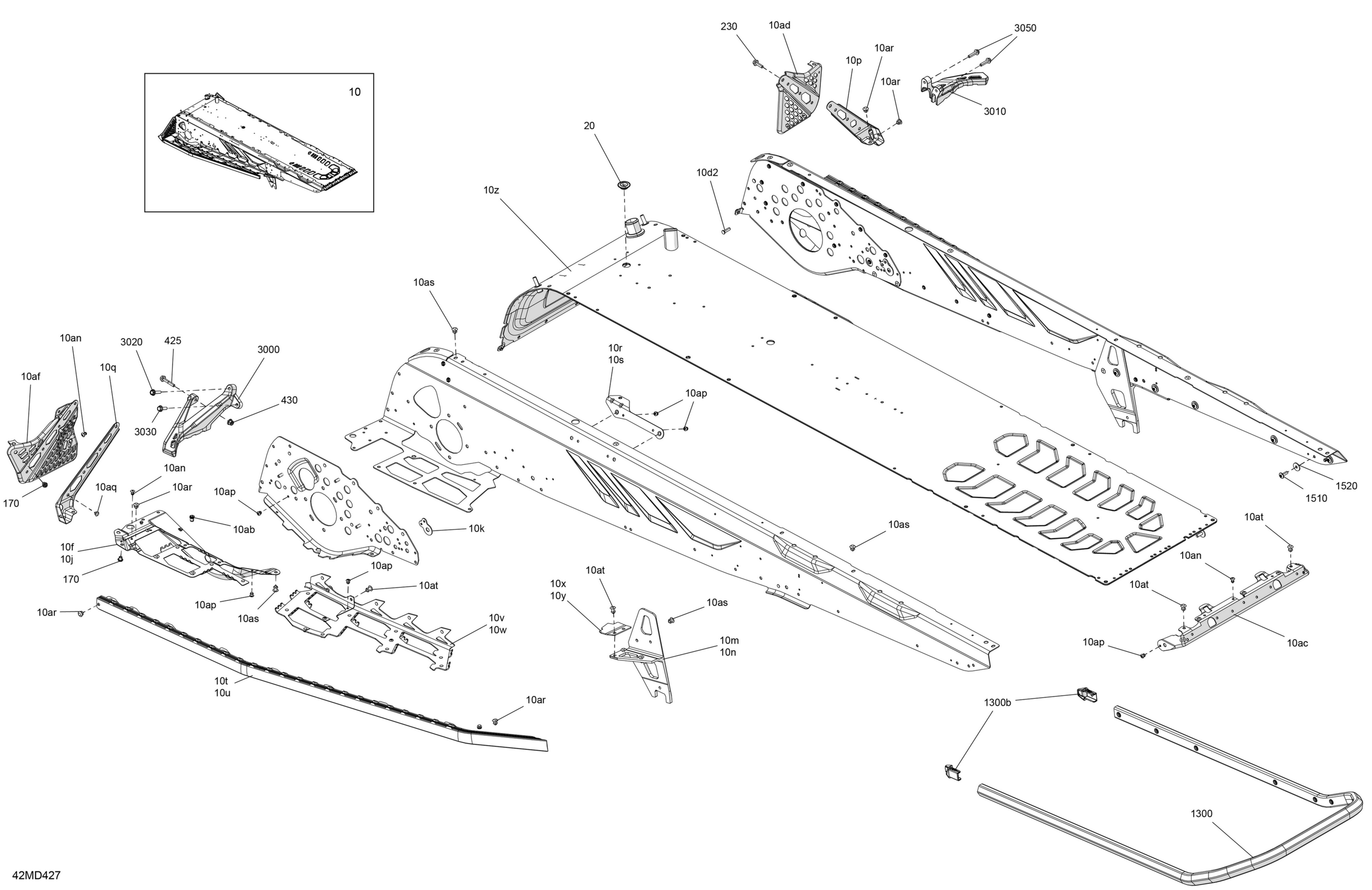 Схема узла: Frame - System - Rear Section